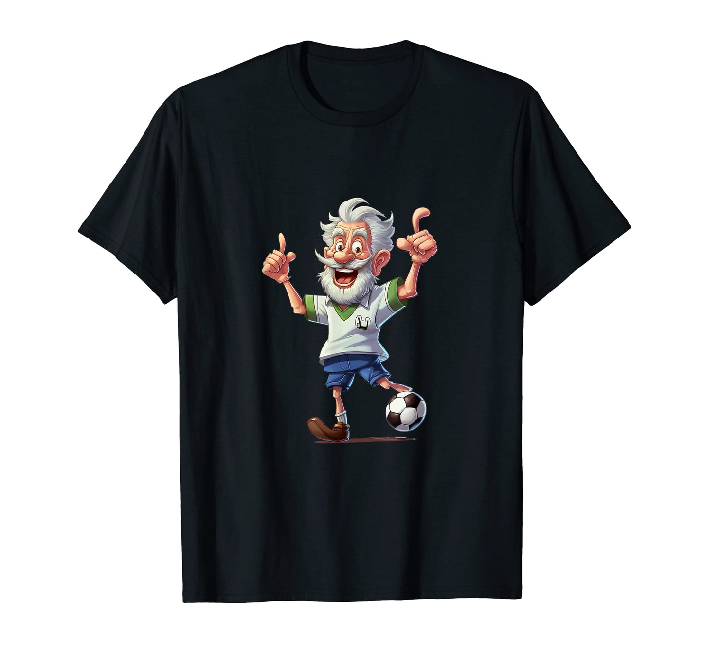 Soccer Grandpa Grandfather Soccer T-Shirt - Custom Art Print Men Women - T-Shirt, Sweatshirt, Hoodie