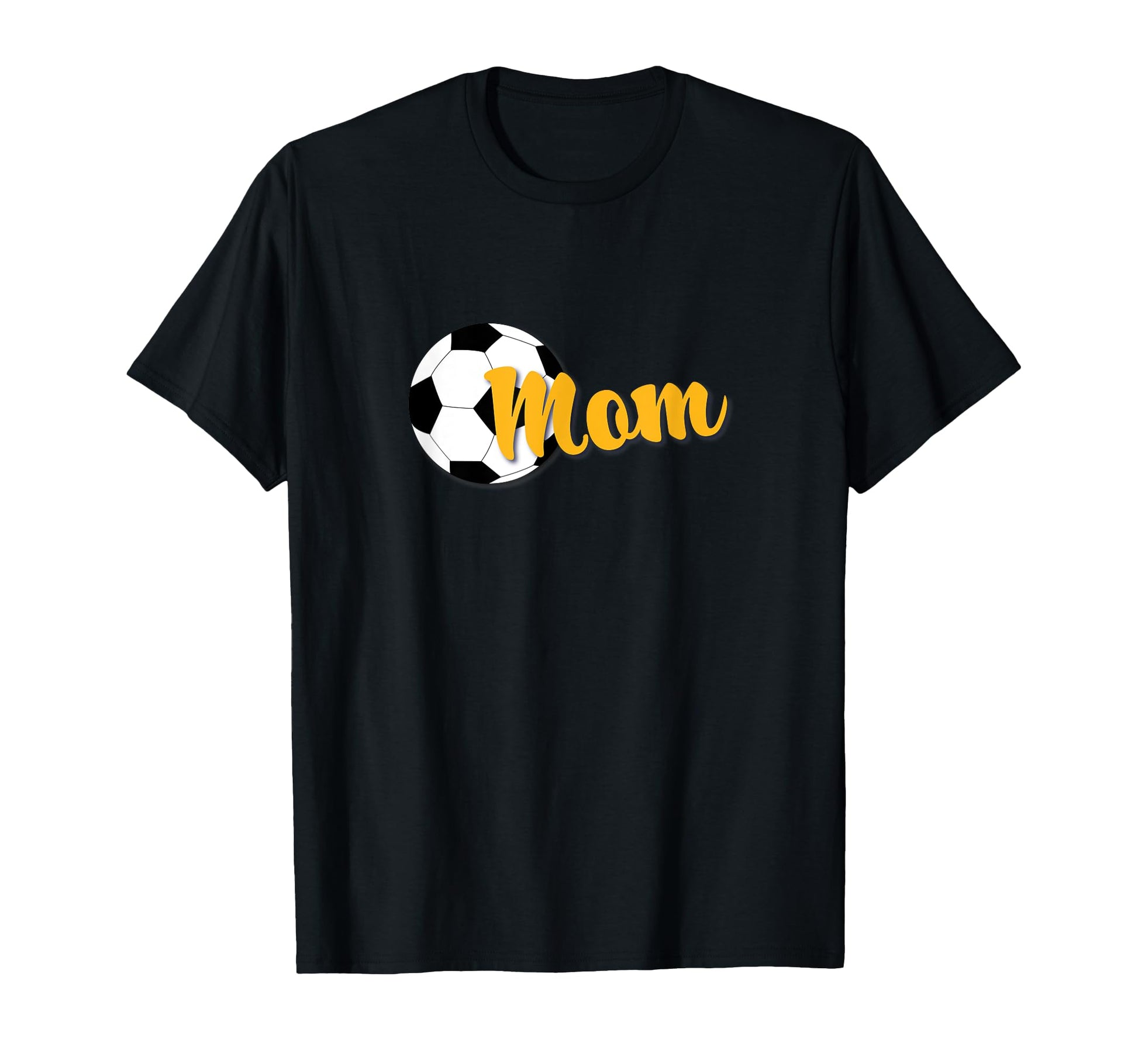 Soccer Mom Soccer Ball Gold T-Shirt - Minimalist Print for Adults - T-Shirt, Sweatshirt, Hoodie