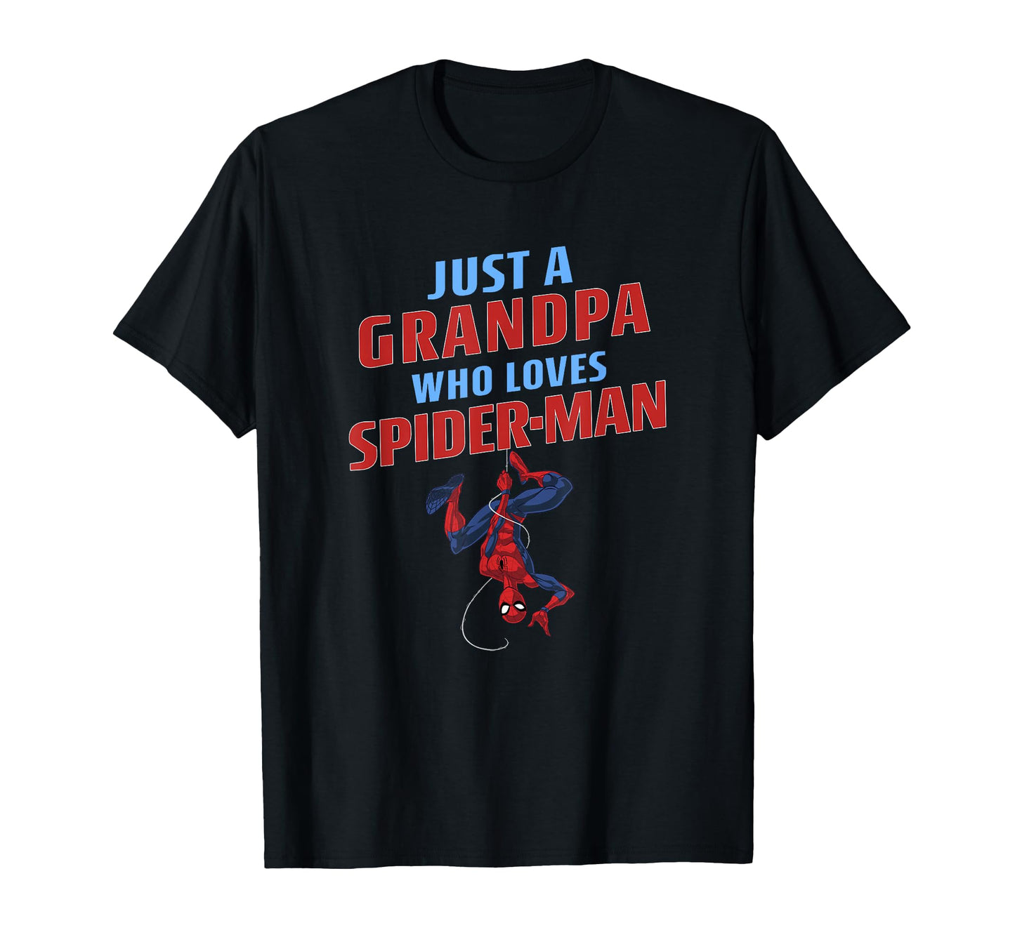 Marvel Spider Just Grandpa Who Loves T-Shirt - Minimalist Print for Adults - T-Shirt, Sweatshirt, Hoodie