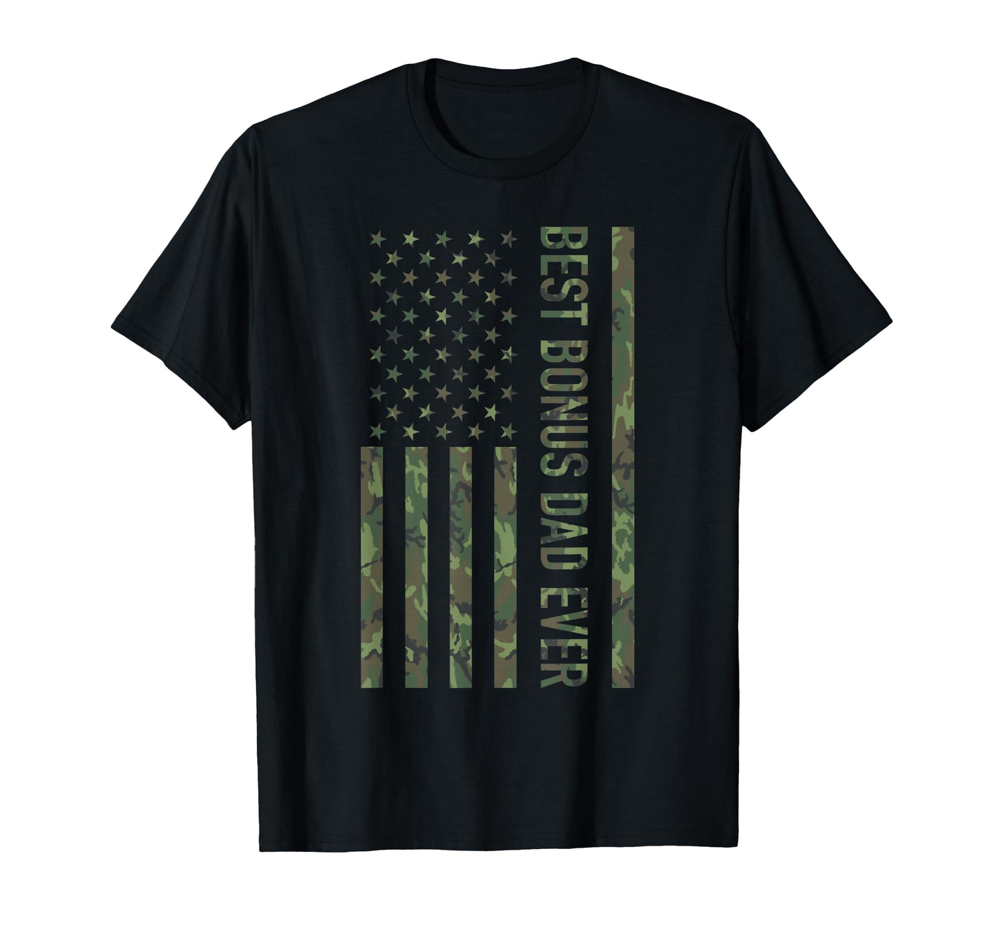 Best Bonus Dad Ever Us American T-Shirt - Custom Art Print for Adults - T-Shirt, Sweatshirt, Hoodie