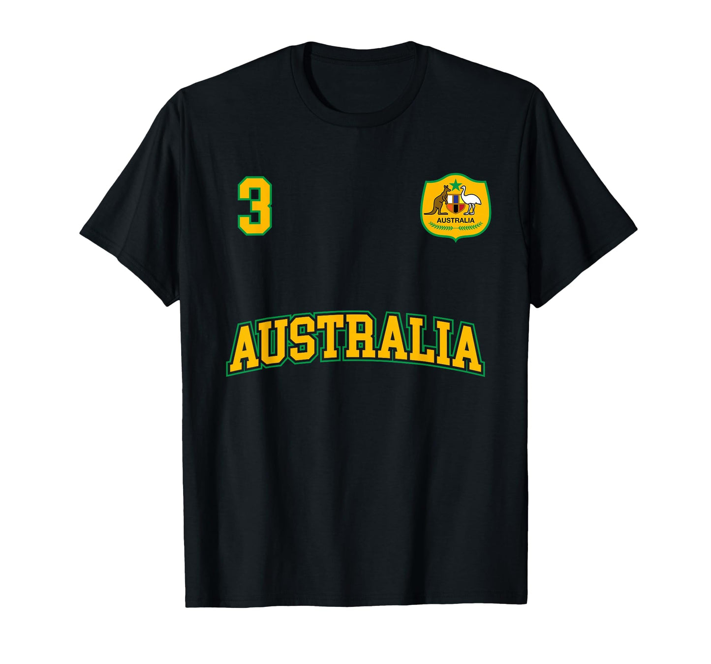 Australia Soccer No 3 Back Australian T-Shirt - Unique Graphic Unisex - T-Shirt, Sweatshirt, Hoodie