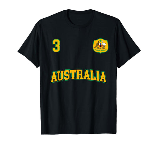 Australia Soccer No 3 Back Australian T-Shirt - Unique Graphic Unisex - T-Shirt, Sweatshirt, Hoodie
