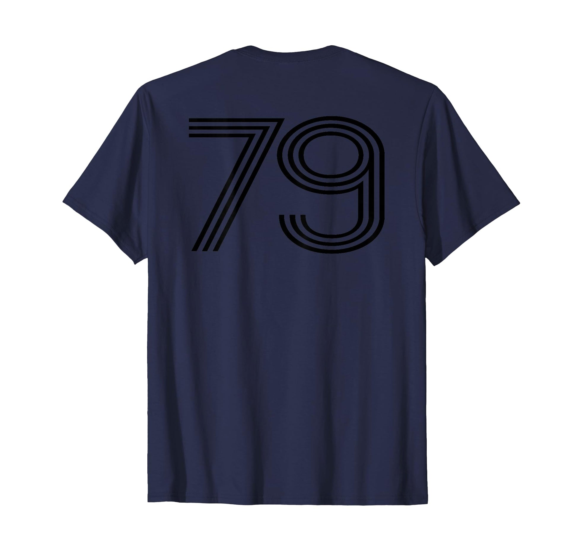 Number 79 Baseball Football Soccer T-Shirt - Minimalist Print for Adults - T-Shirt, Sweatshirt, Hoodie
