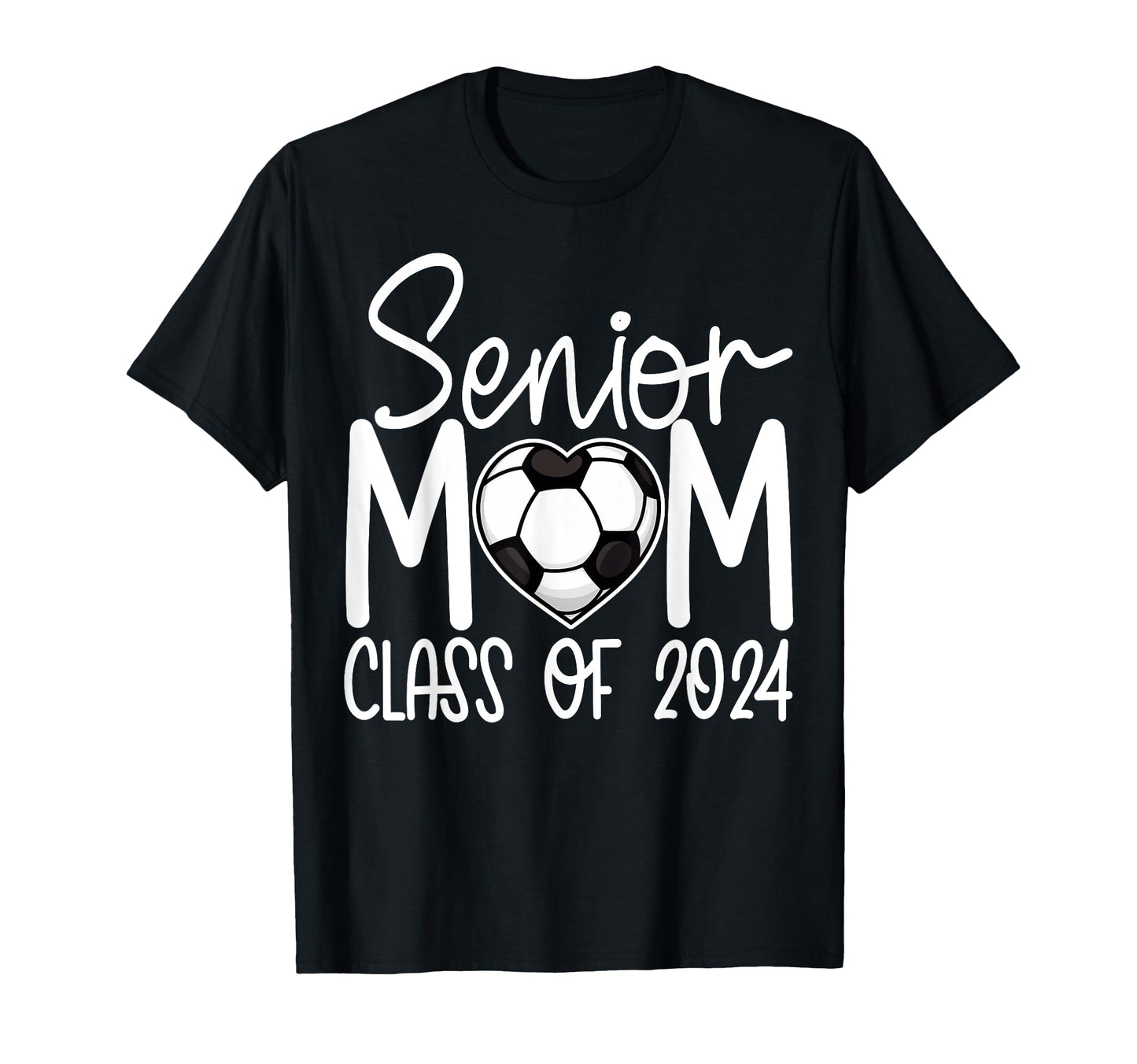 Senior Mom 2024 Soccer Player Team High T-Shirt - Custom Art Print Unisex - T-Shirt, Sweatshirt, Hoodie