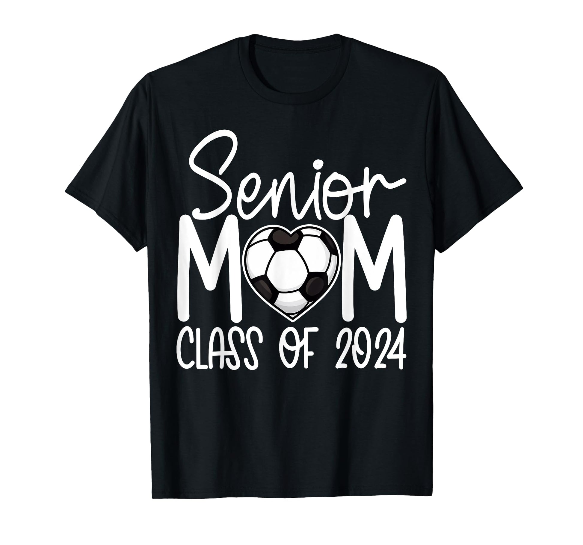 Senior Mom 2024 Soccer Player Team High T-Shirt - Custom Art Print Unisex - T-Shirt, Sweatshirt, Hoodie