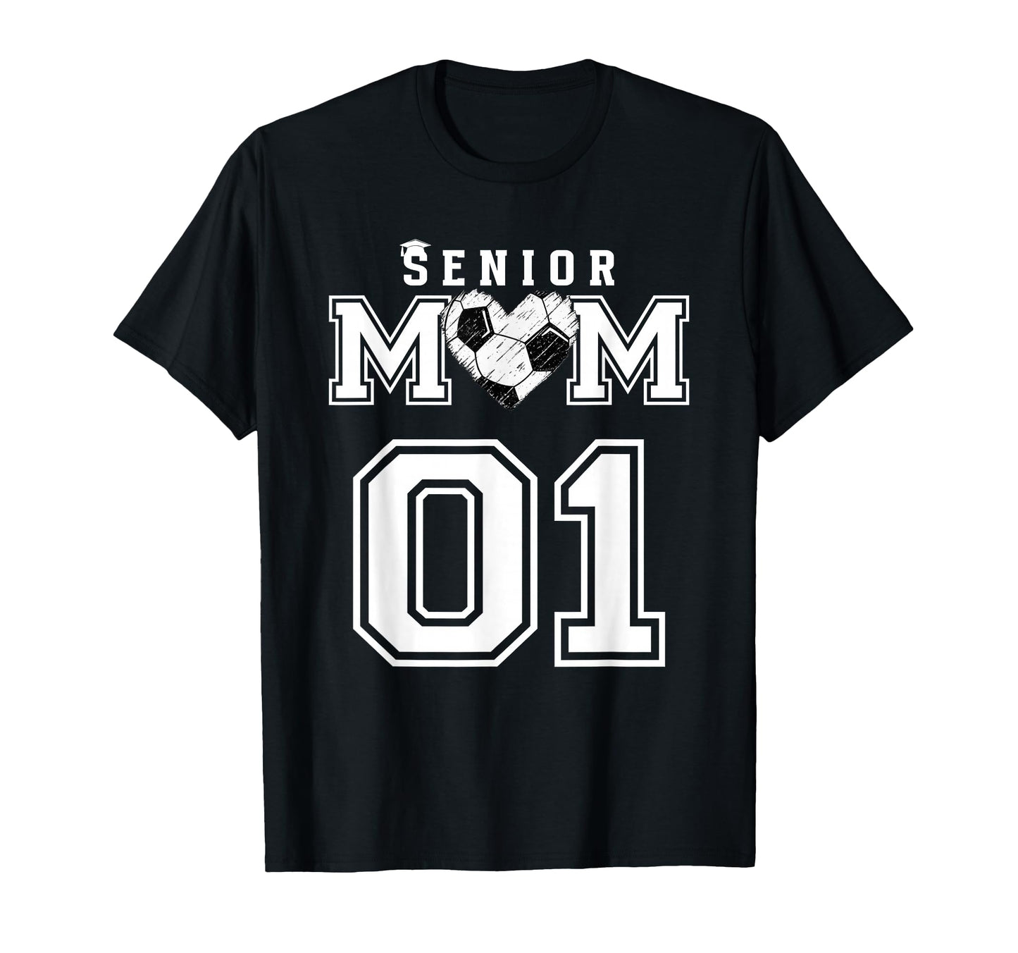 Proud Senior Soccer Mom Custom Jersey T-Shirt - Unique Graphic for Adults - T-Shirt, Sweatshirt, Hoodie