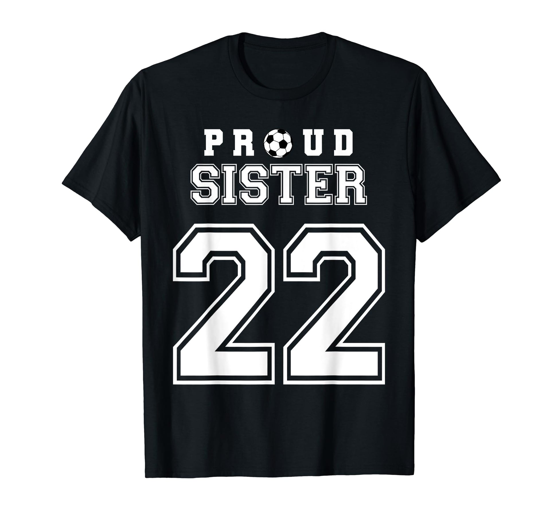 Number 22 Custom Proud Soccer Futbol T-Shirt - Trendy Graphic for Adults - T-Shirt, Sweatshirt, Hoodie
