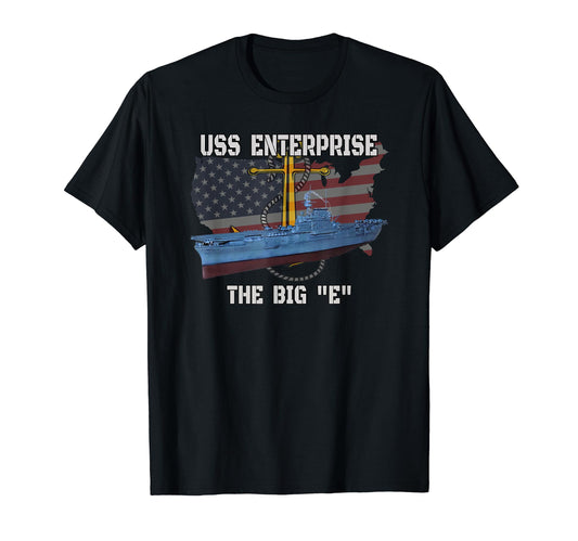 Aircraft Carrier Uss Enterprise T-Shirt - Casual Everyday Wear Men Women - T-Shirt, Sweatshirt, Hoodie