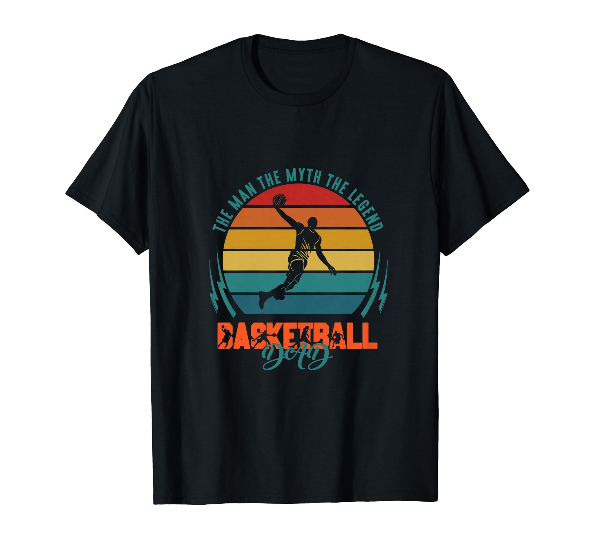 Myth Legend Basketball Dad Gift T-Shirt - Novelty Apparel Unisex - T-Shirt, Sweatshirt, Hoodie