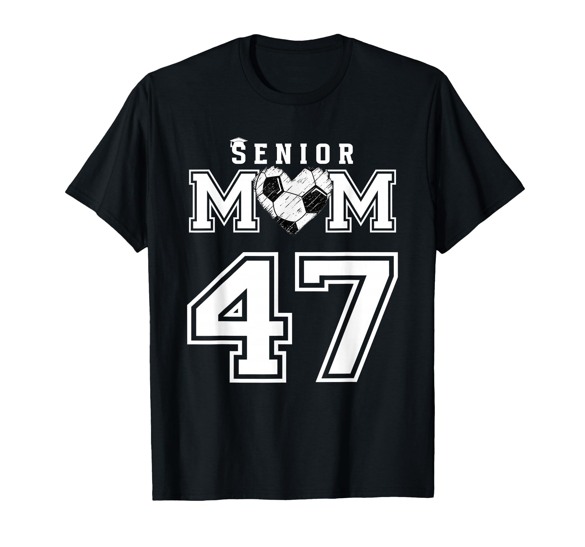 Proud Senior Soccer Mom Custom Jersey T-Shirt - Graphic Print for Adults - T-Shirt, Sweatshirt, Hoodie