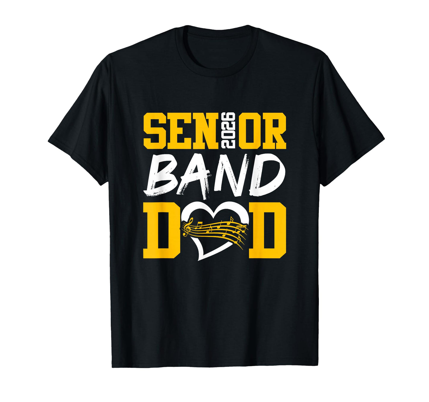 Senior Dad Funny Joke Band 2026 Graduate T-Shirt - Custom Art Print Unisex - T-Shirt, Sweatshirt, Hoodie