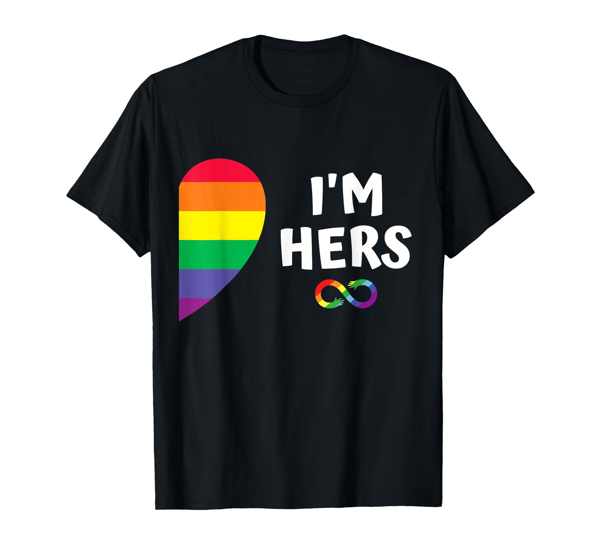 Im Hers Shes Mine Matching Pride T-Shirt - Custom Art Print Men Women - T-Shirt, Sweatshirt, Hoodie