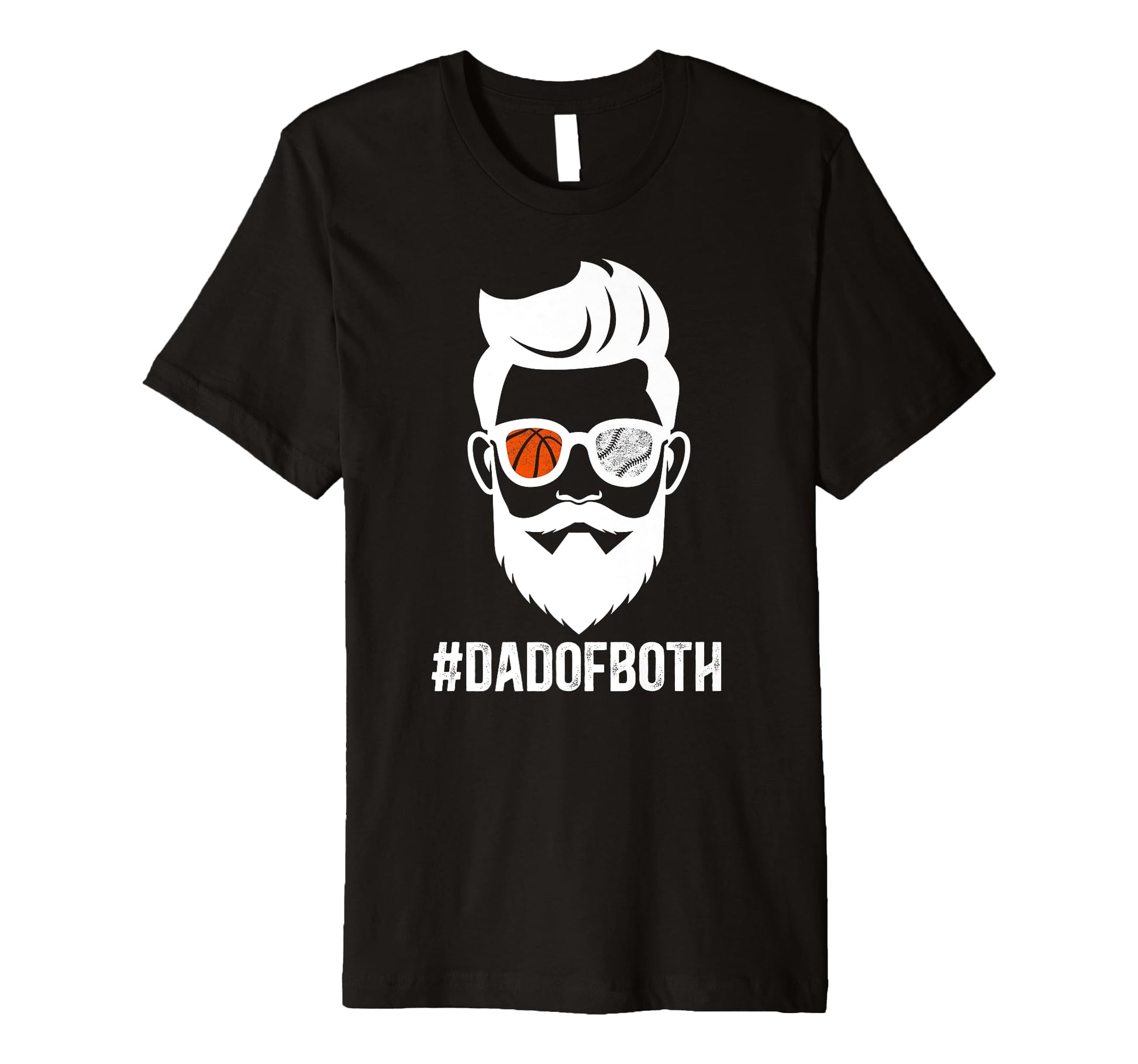 Mens Dad Both Baseball Basketball T-Shirt - Casual Everyday Wear Men Women - T-Shirt, Sweatshirt, Hoodie