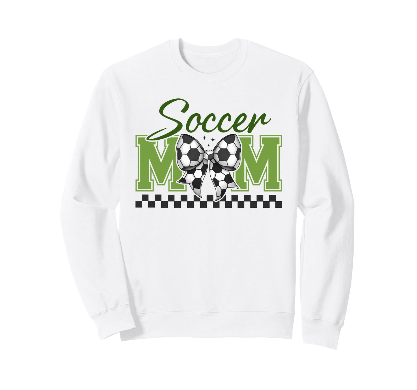 Groovy Soccer Mom Coquette Bow Sweatshirt - Trendy Graphic Men Women - T-Shirt, Sweatshirt, Hoodie