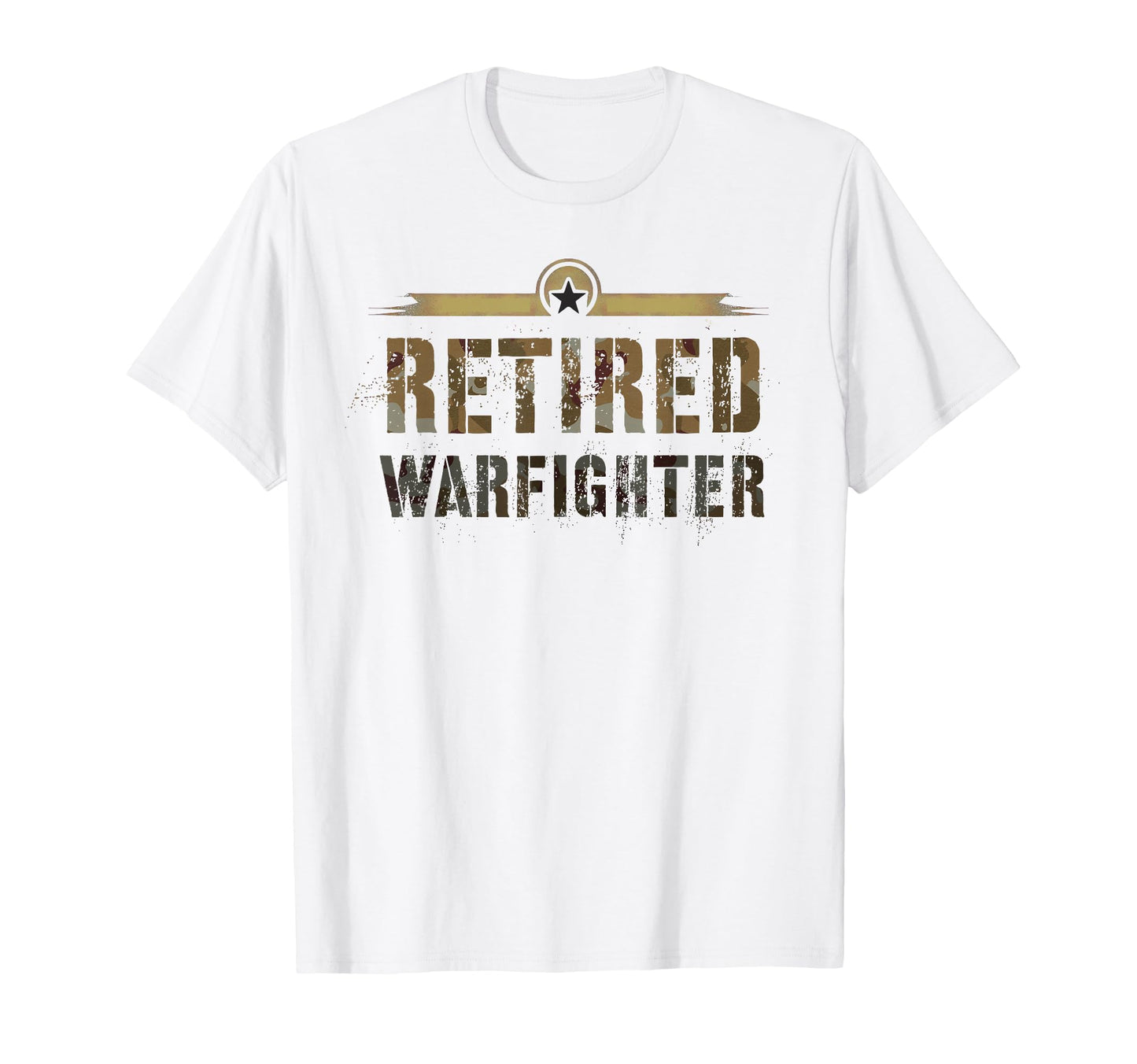Retired Warfighter Proud Veteran Grunt T-Shirt - Novelty Apparel Men Women - T-Shirt, Sweatshirt, Hoodie