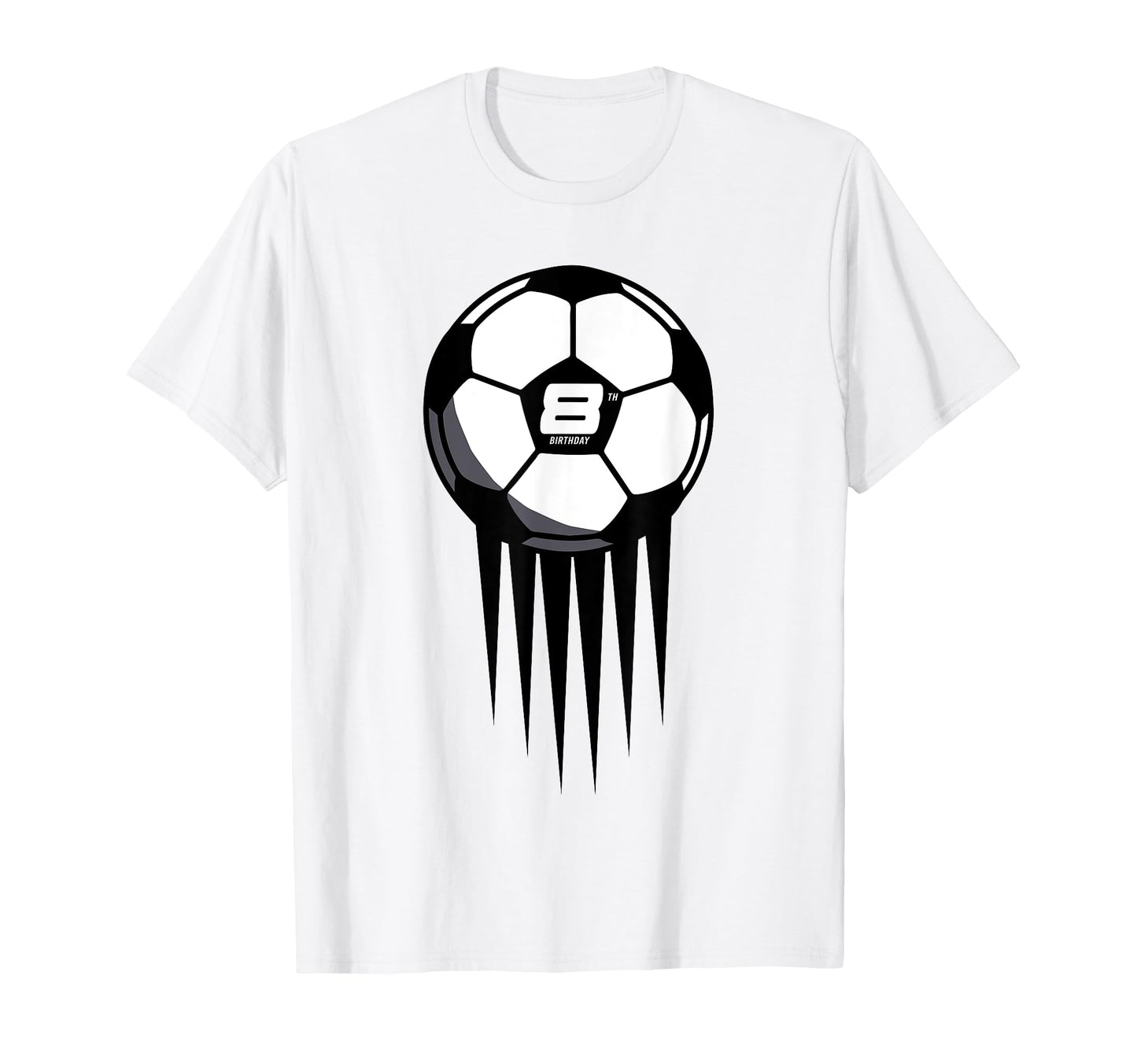 8Th Birthday Soccer 8 Years Old T-Shirt - Unique Graphic for Adults - T-Shirt, Sweatshirt, Hoodie