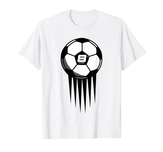 8Th Birthday Soccer 8 Years Old T-Shirt - Unique Graphic for Adults - T-Shirt, Sweatshirt, Hoodie