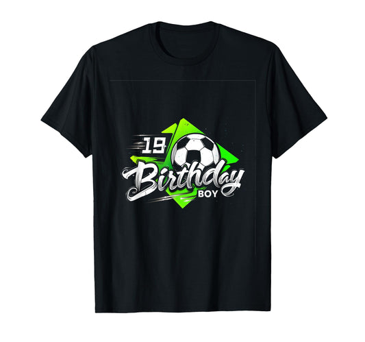 19 Birthday 19Th Birthday Soccer T-Shirt - Graphic Print Men Women - T-Shirt, Sweatshirt, Hoodie