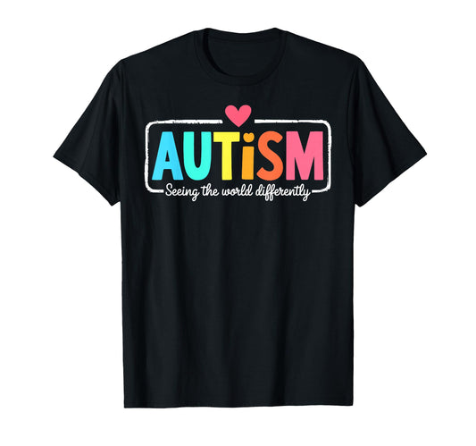 Autism Awareness Support Seeing T-Shirt - Minimalist Print for Adults - T-Shirt, Sweatshirt, Hoodie