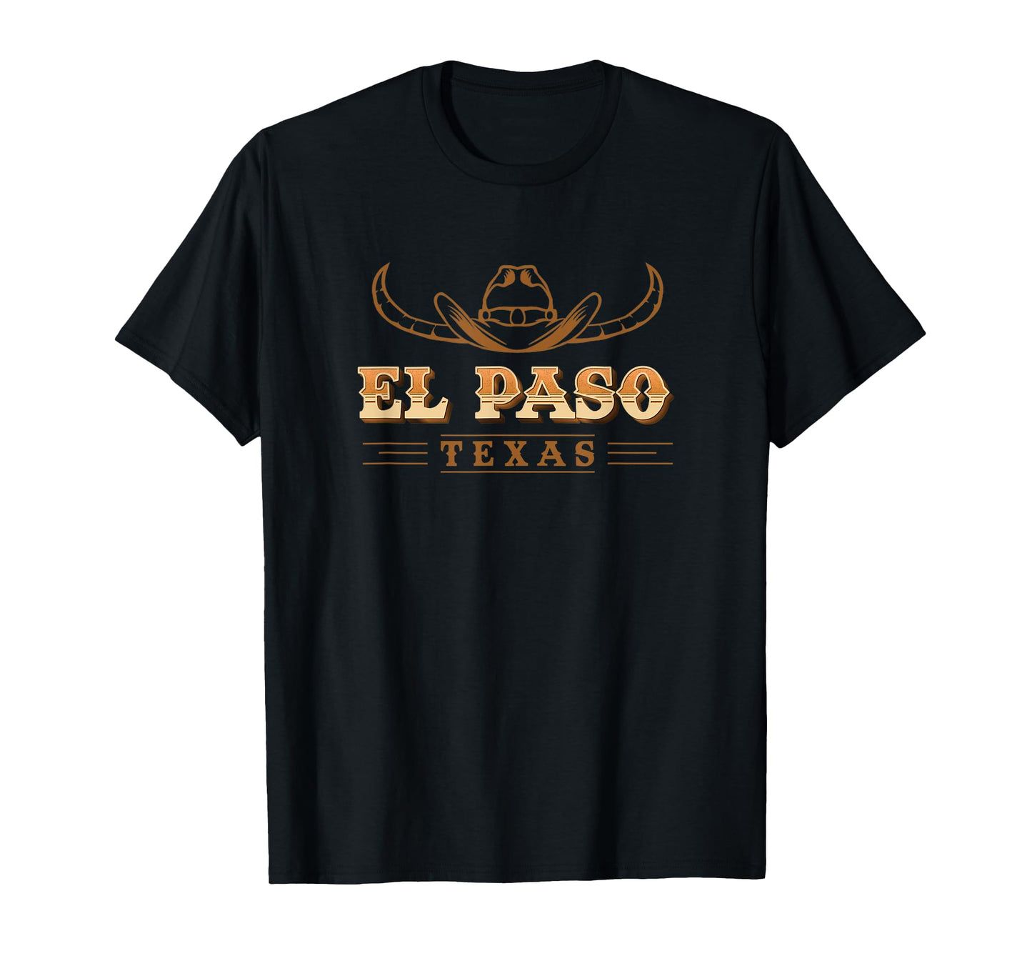 El Paso Texas Cowboy Hat Cattle T-Shirt - Aesthetic Graphic Men Women - T-Shirt, Sweatshirt, Hoodie