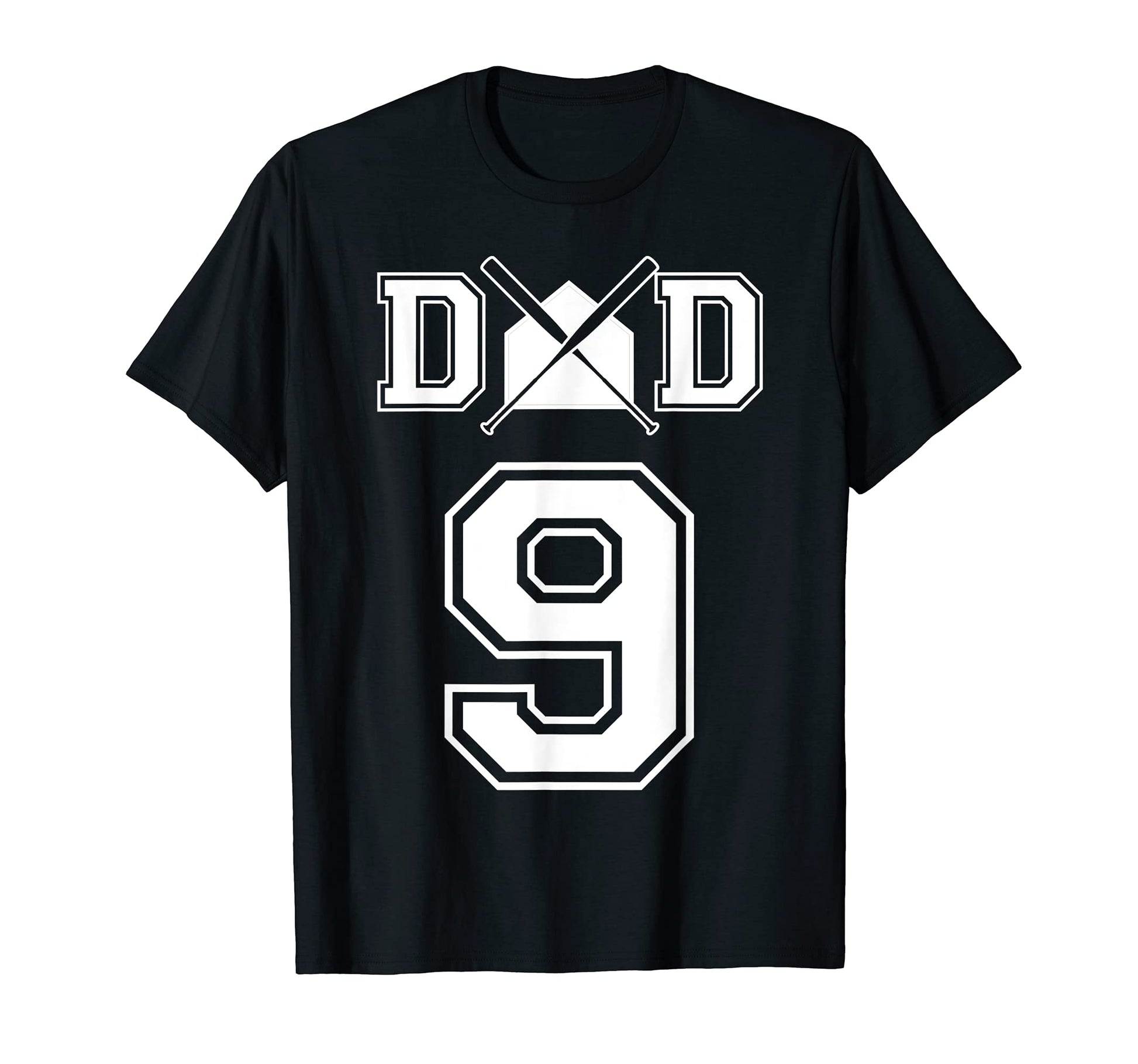 Number 9 Players Biggest Fan Baseball Or T-Shirt - Custom Art Print Unisex - T-Shirt, Sweatshirt, Hoodie
