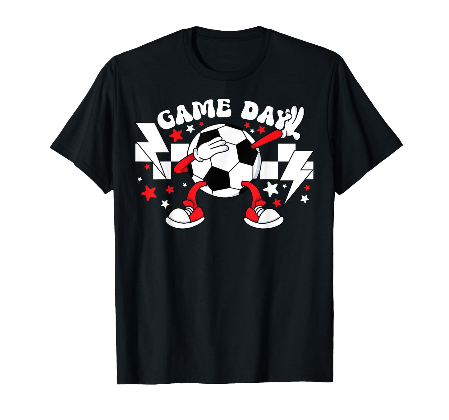 Game Day Soccer Groovy Soccer Game Day T-Shirt - Trendy Graphic for Adults - T-Shirt, Sweatshirt, Hoodie
