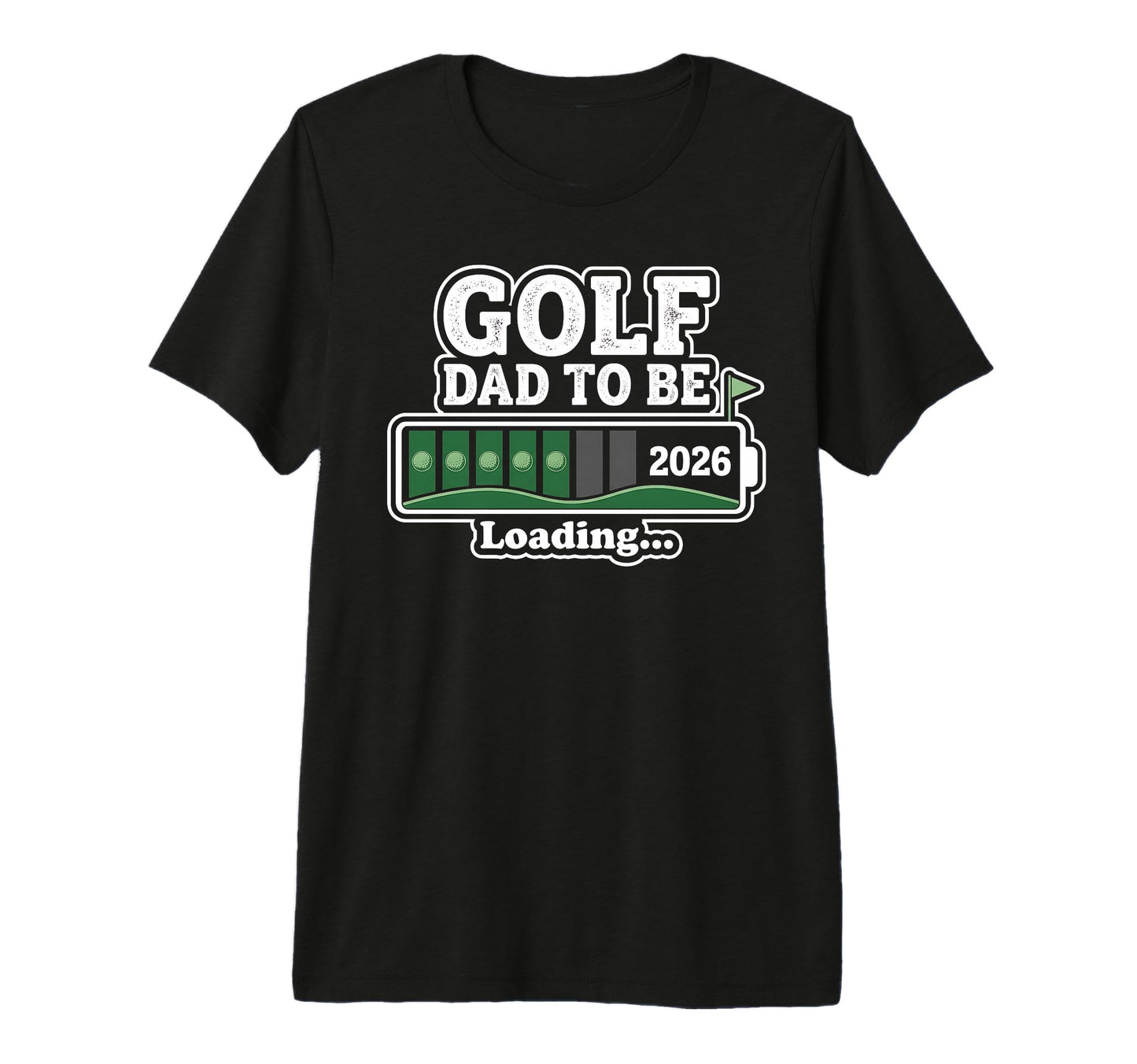 Golf Dad To Be Loading Golfing Golfer T-Shirt - Custom Art Print Men Women - T-Shirt, Sweatshirt, Hoodie