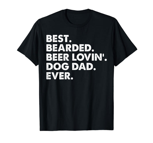 Beer Lover Dog Owner Best Bearded T-Shirt - Minimalist Print for Adults - T-Shirt, Sweatshirt, Hoodie