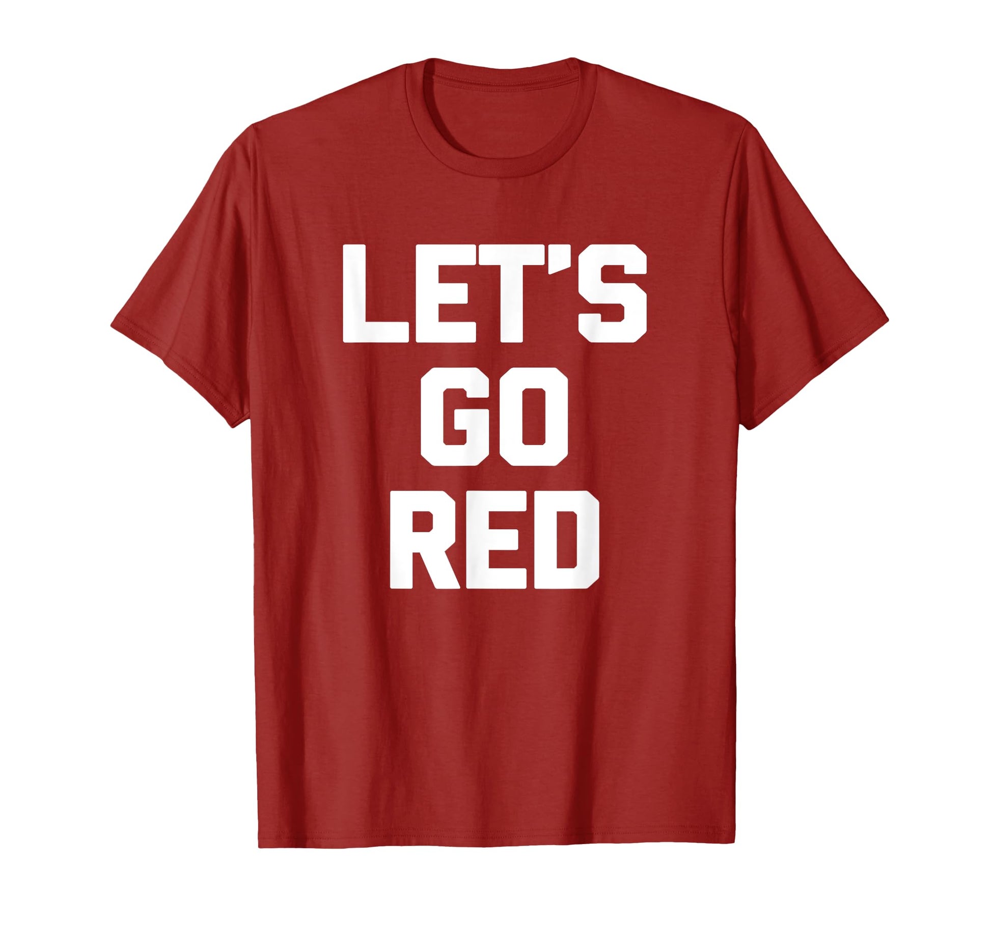 Lets Go Red Funny Mom Dad Team Sports T-Shirt - Unique Graphic Men Women - T-Shirt, Sweatshirt, Hoodie