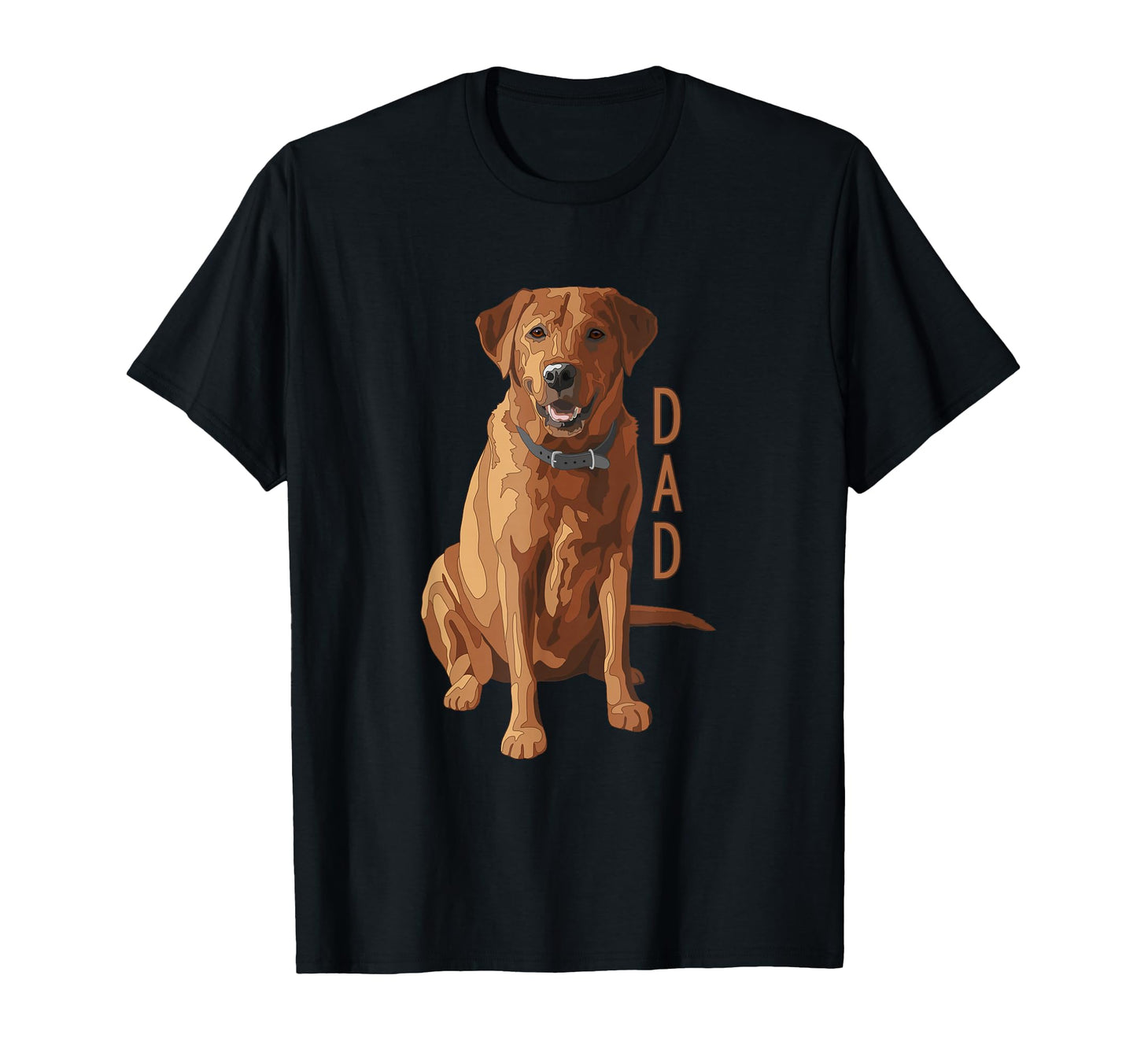 Lab Dad Fox Red Labrador Retriever Dog T-Shirt - Custom Art Print Unisex - T-Shirt, Sweatshirt, Hoodie