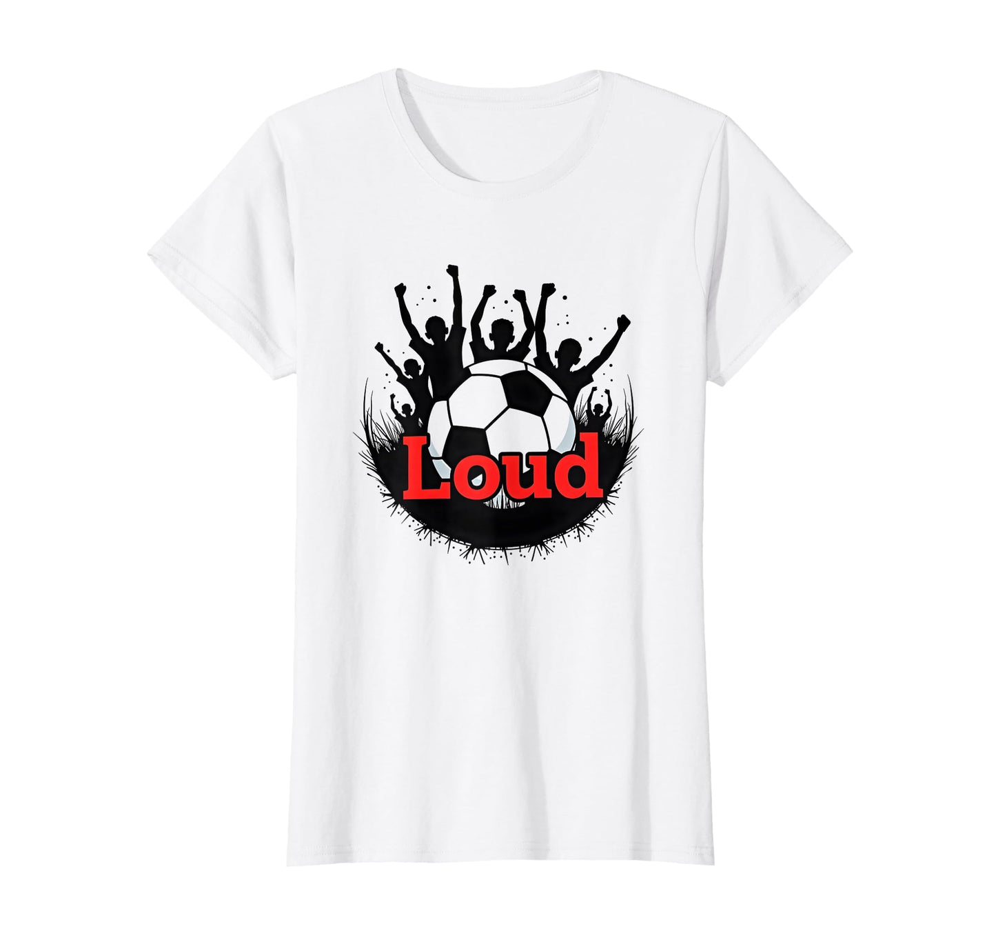 Soccer Mom Loud Proud Sideline Support T-Shirt - Custom Art Print Unisex - T-Shirt, Sweatshirt, Hoodie
