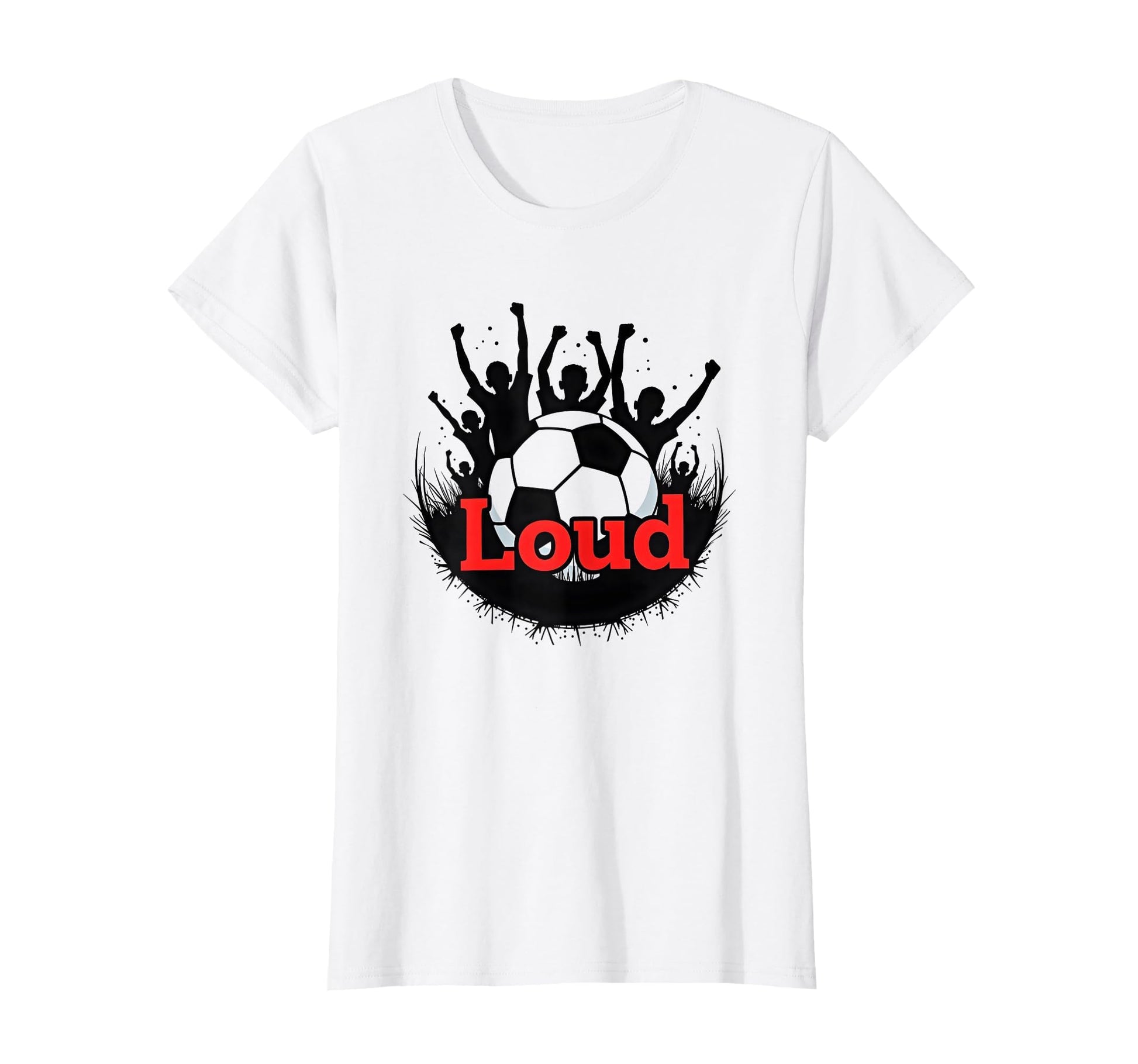 Soccer Mom Loud Proud Sideline Support T-Shirt - Custom Art Print Unisex - T-Shirt, Sweatshirt, Hoodie
