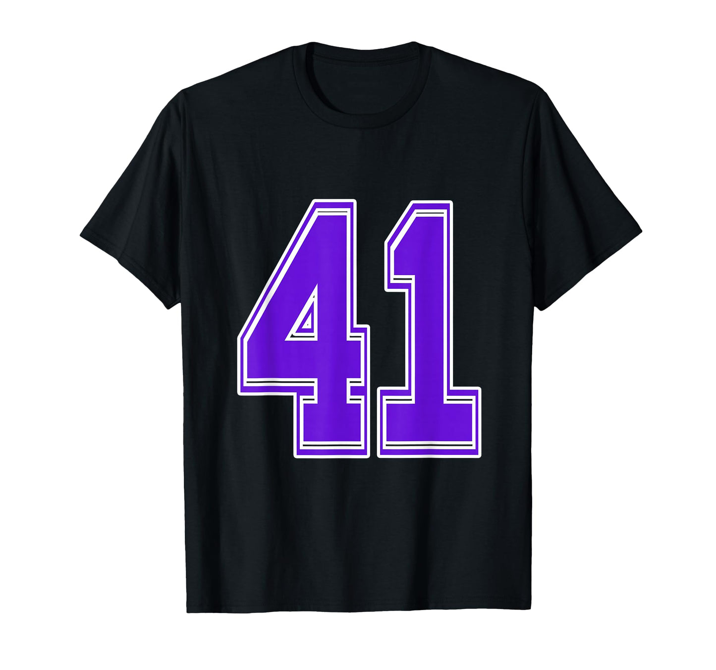 Purple Number 41 Football T-Shirt - Casual Everyday Wear for Adults - T-Shirt, Sweatshirt, Hoodie