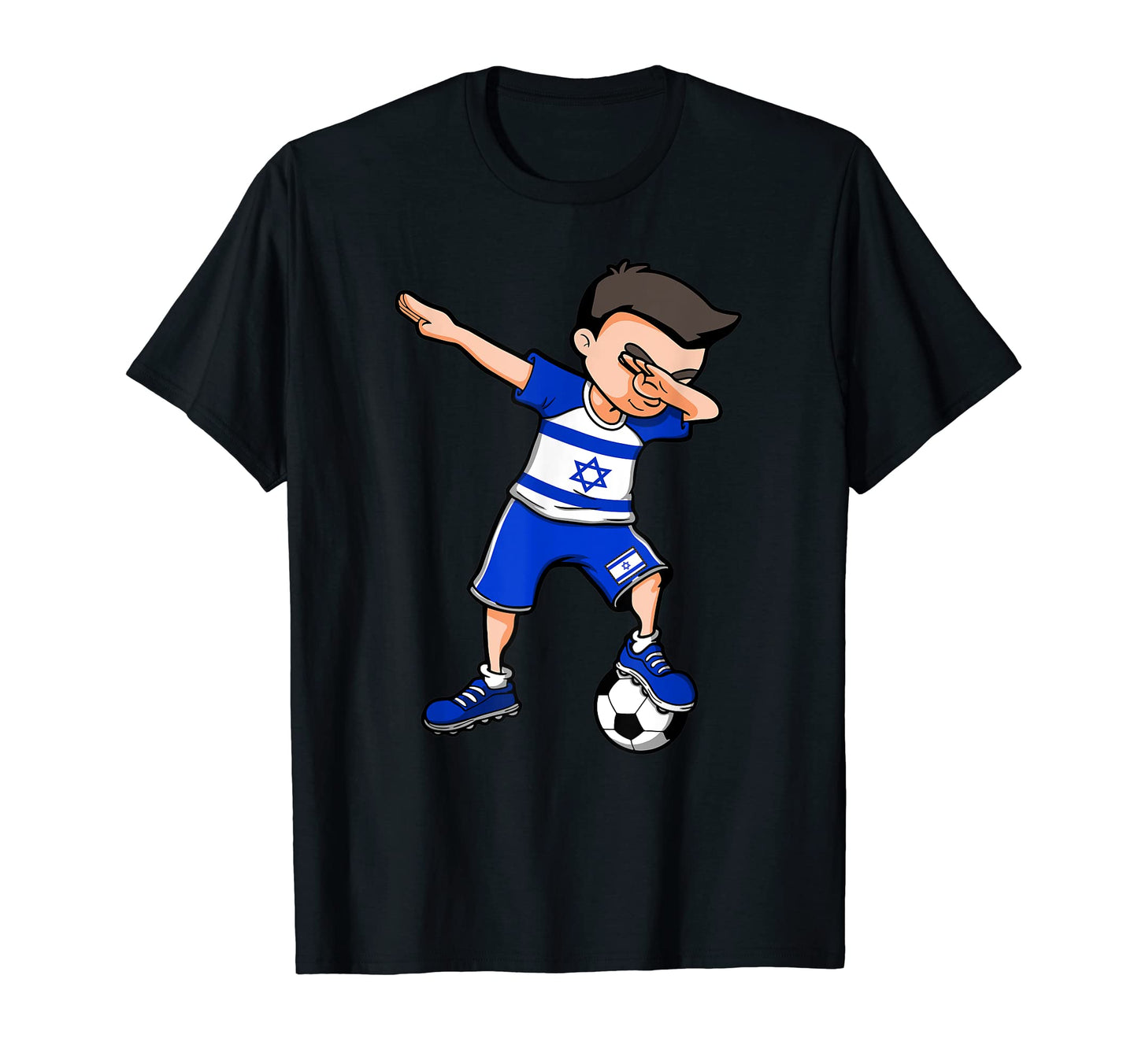 Dabbing Soccer Israel Jersey Israeli T-Shirt - Casual Everyday Wear Unisex - T-Shirt, Sweatshirt, Hoodie
