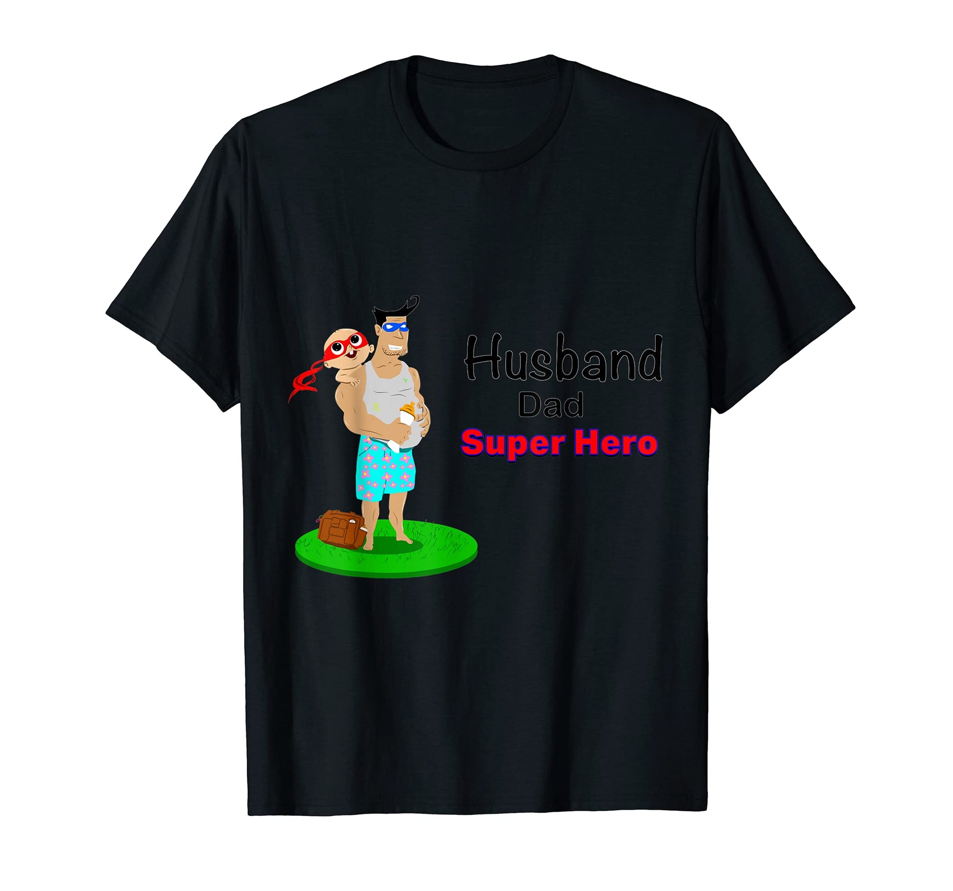 Husband Dad Super Hero T-Shirt - Trendy Graphic Men Women - T-Shirt, Sweatshirt, Hoodie