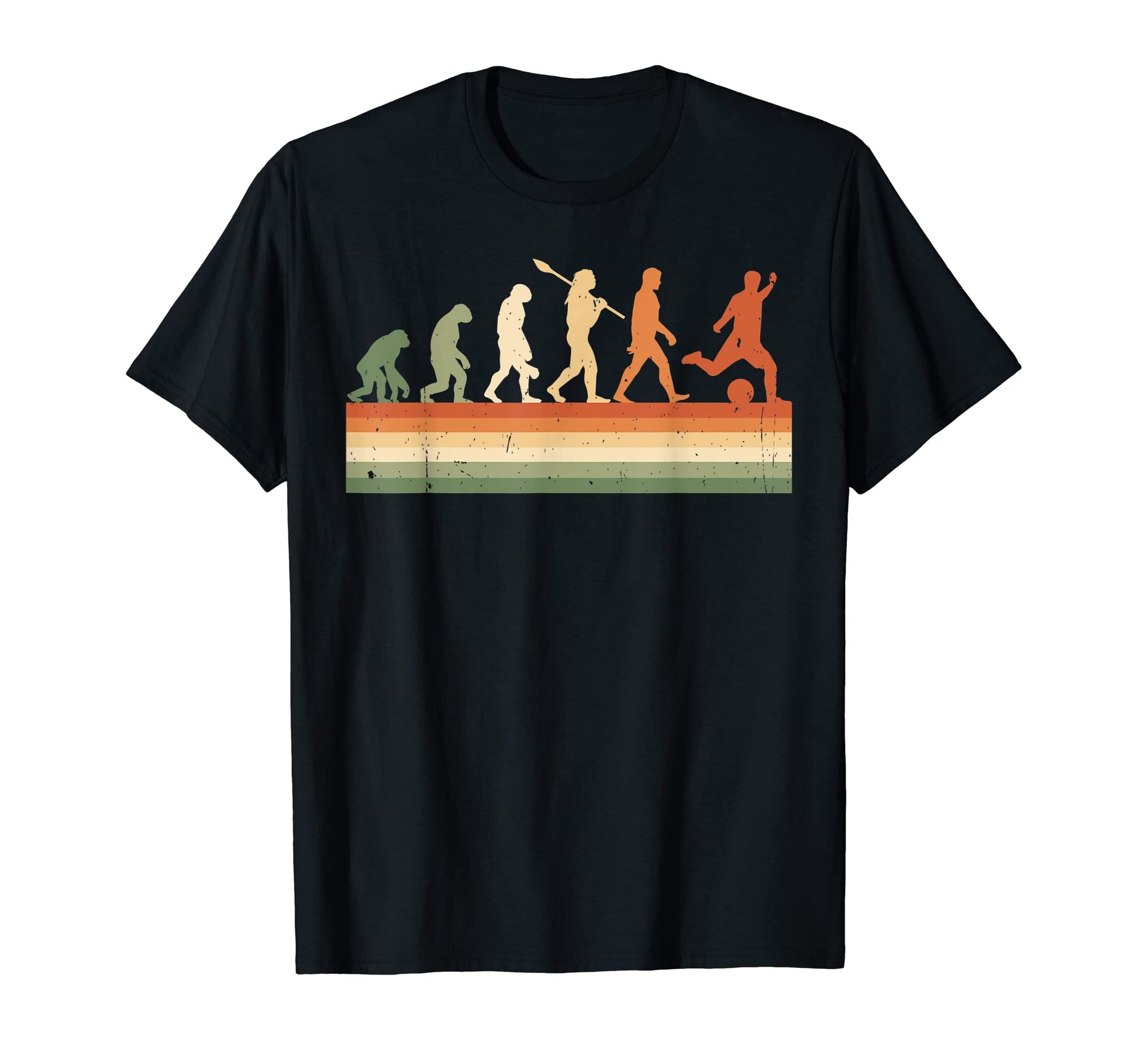 Evolution Soccer Player Funny T-Shirt - Fun Novelty Design Unisex - T-Shirt, Sweatshirt, Hoodie