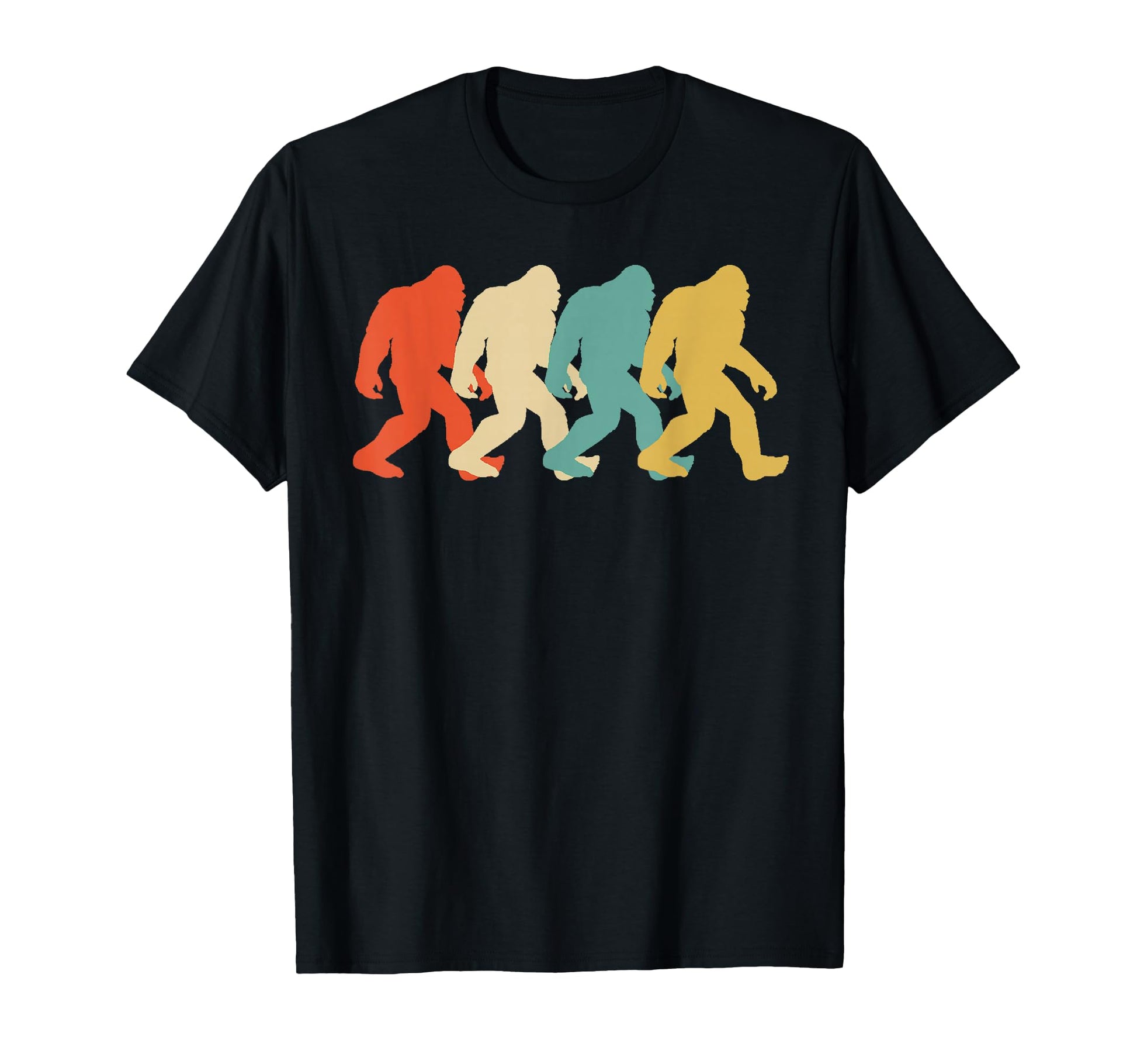 Bigfoot Silhouette Pop Art Sasquatch T-Shirt - Minimalist Print for Adults - T-Shirt, Sweatshirt, Hoodie