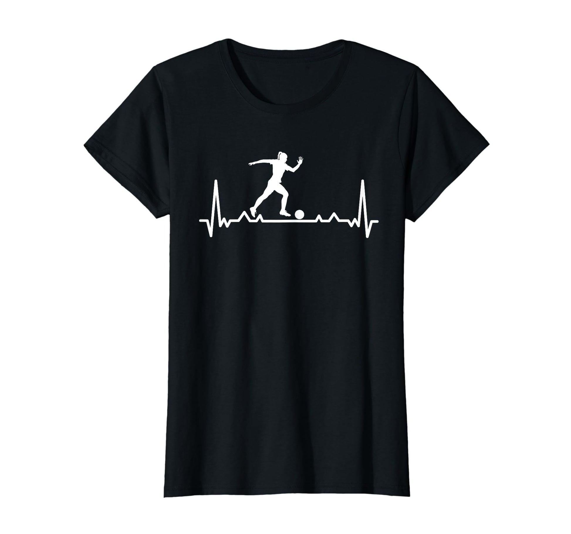 Soccer Heartbeat And Player Soccer T-Shirt - Custom Art Print for Adults - T-Shirt, Sweatshirt, Hoodie