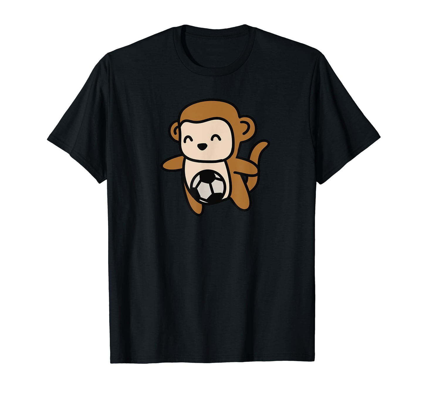 Monkey Hobby Ball Sports Soccer Player T-Shirt - Custom Art Print Men Women - T-Shirt, Sweatshirt, Hoodie