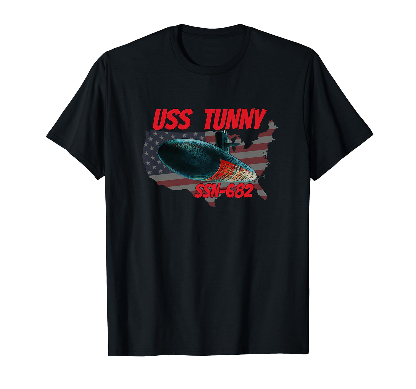 Uss Tunny Ssn 682 Submarine Veterans Day T-Shirt - Graphic Print Men Women - T-Shirt, Sweatshirt, Hoodie