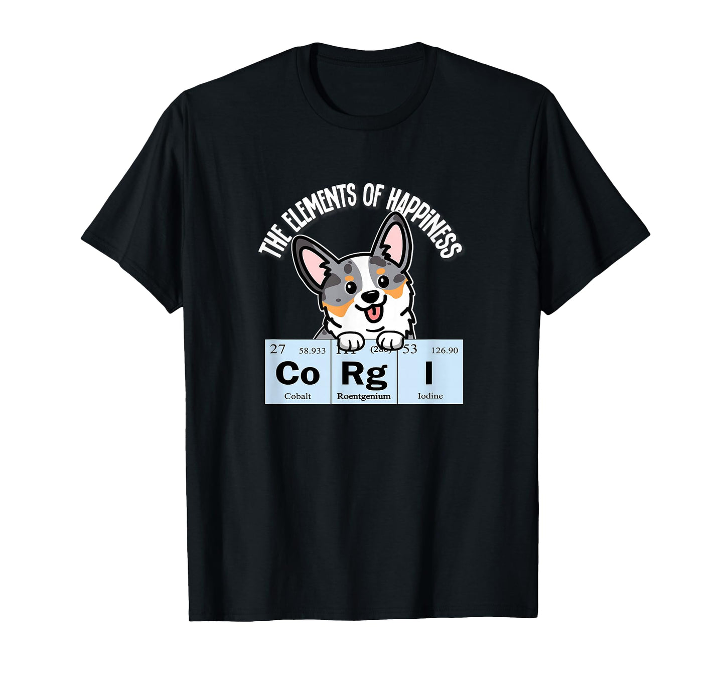 Funny Elements Happiness Blue Merle T-Shirt - Trendy Graphic for Adults - T-Shirt, Sweatshirt, Hoodie