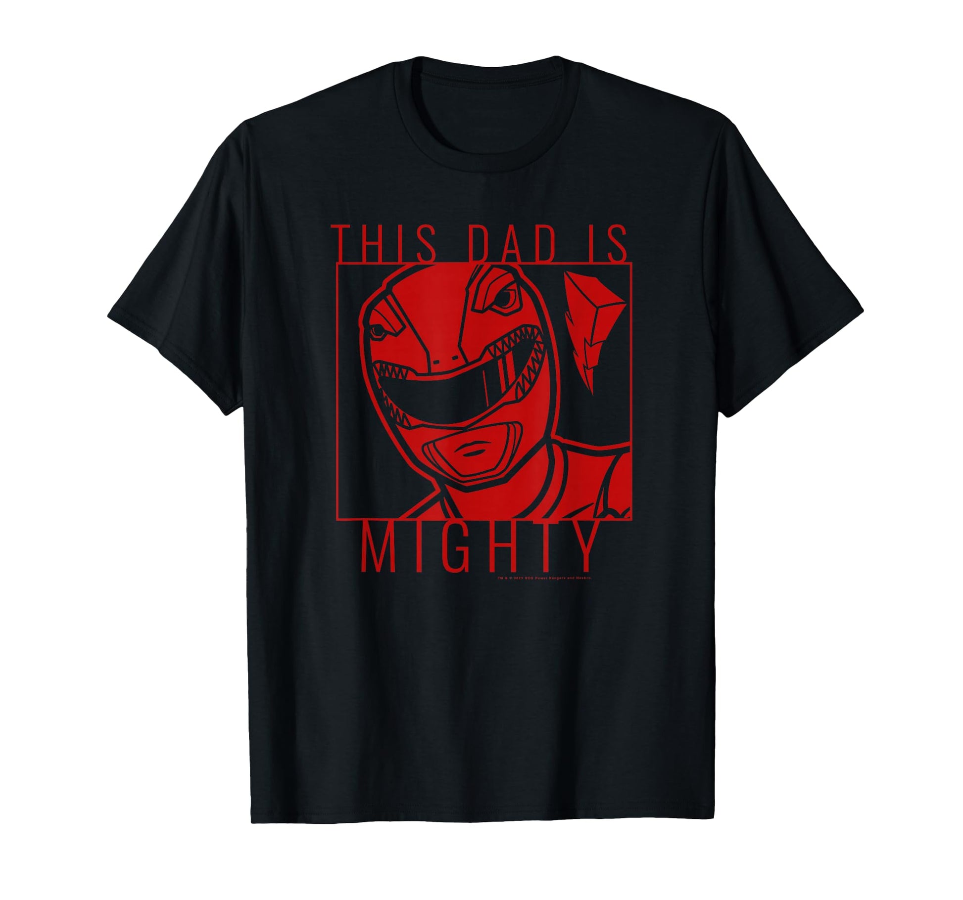 Power Rangers Fathers Day Red Ranger T-Shirt - Novelty Apparel for Adults - T-Shirt, Sweatshirt, Hoodie