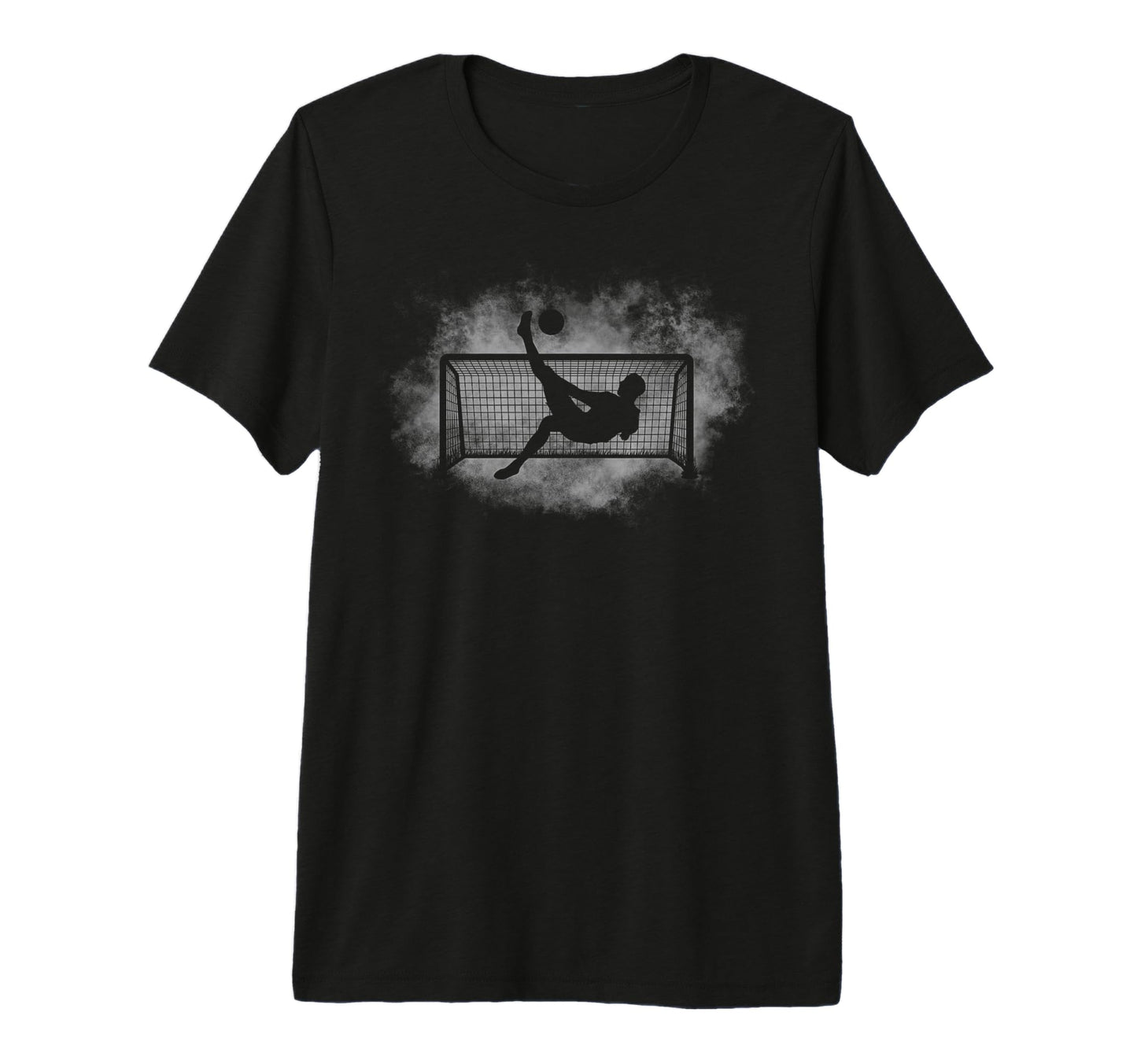 Goal Soccer Bicycle Kick Splash Art T-Shirt - Graphic Print Men Women - T-Shirt, Sweatshirt, Hoodie