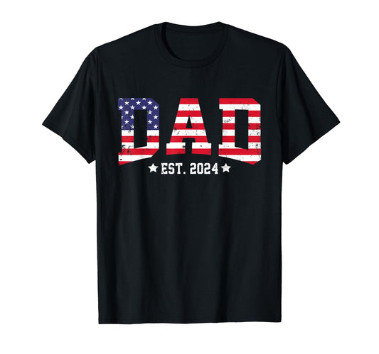 American Dad Est 2024 First Fathers T-Shirt - Fun Novelty Design Unisex - T-Shirt, Sweatshirt, Hoodie