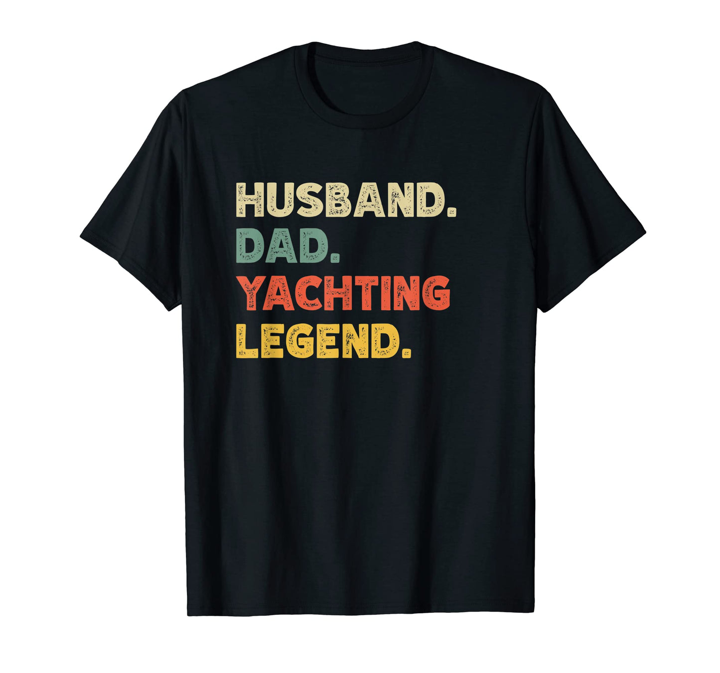 Mens Mens Funny Husband Dad Yachting T-Shirt - Minimalist Print Unisex - T-Shirt, Sweatshirt, Hoodie
