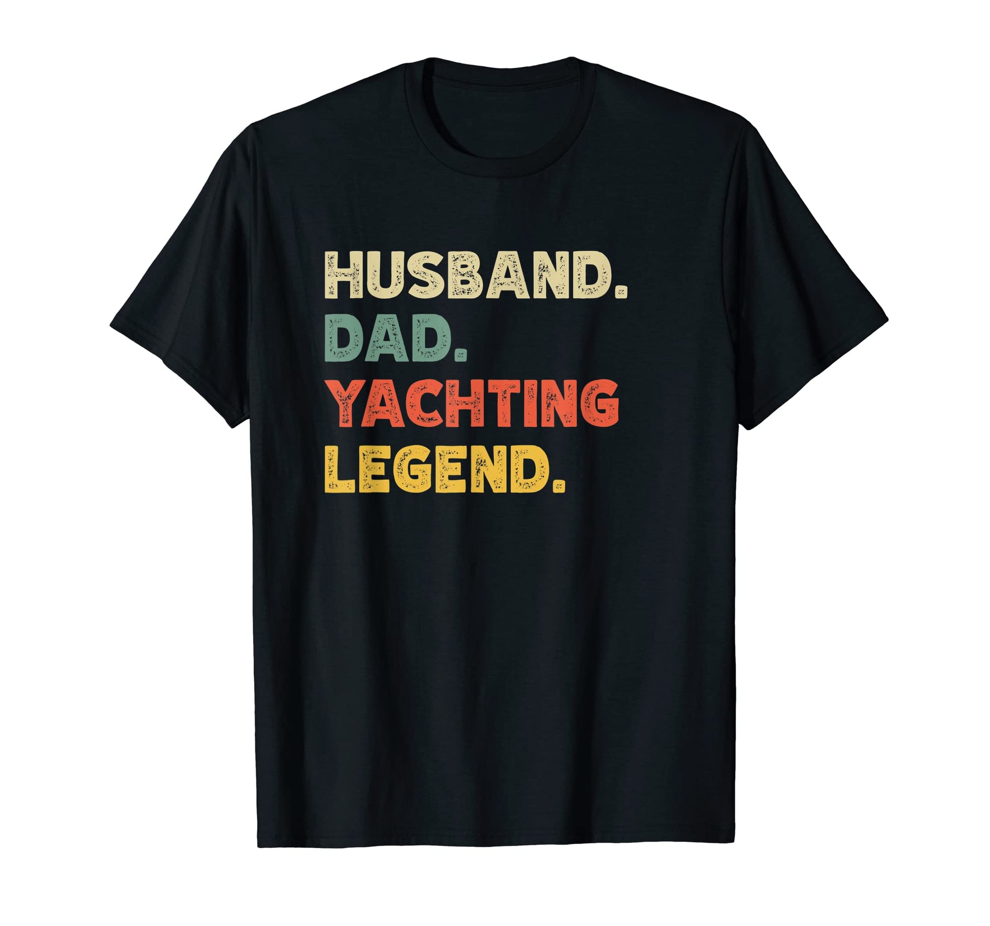 Mens Mens Funny Husband Dad Yachting T-Shirt - Minimalist Print Unisex - T-Shirt, Sweatshirt, Hoodie