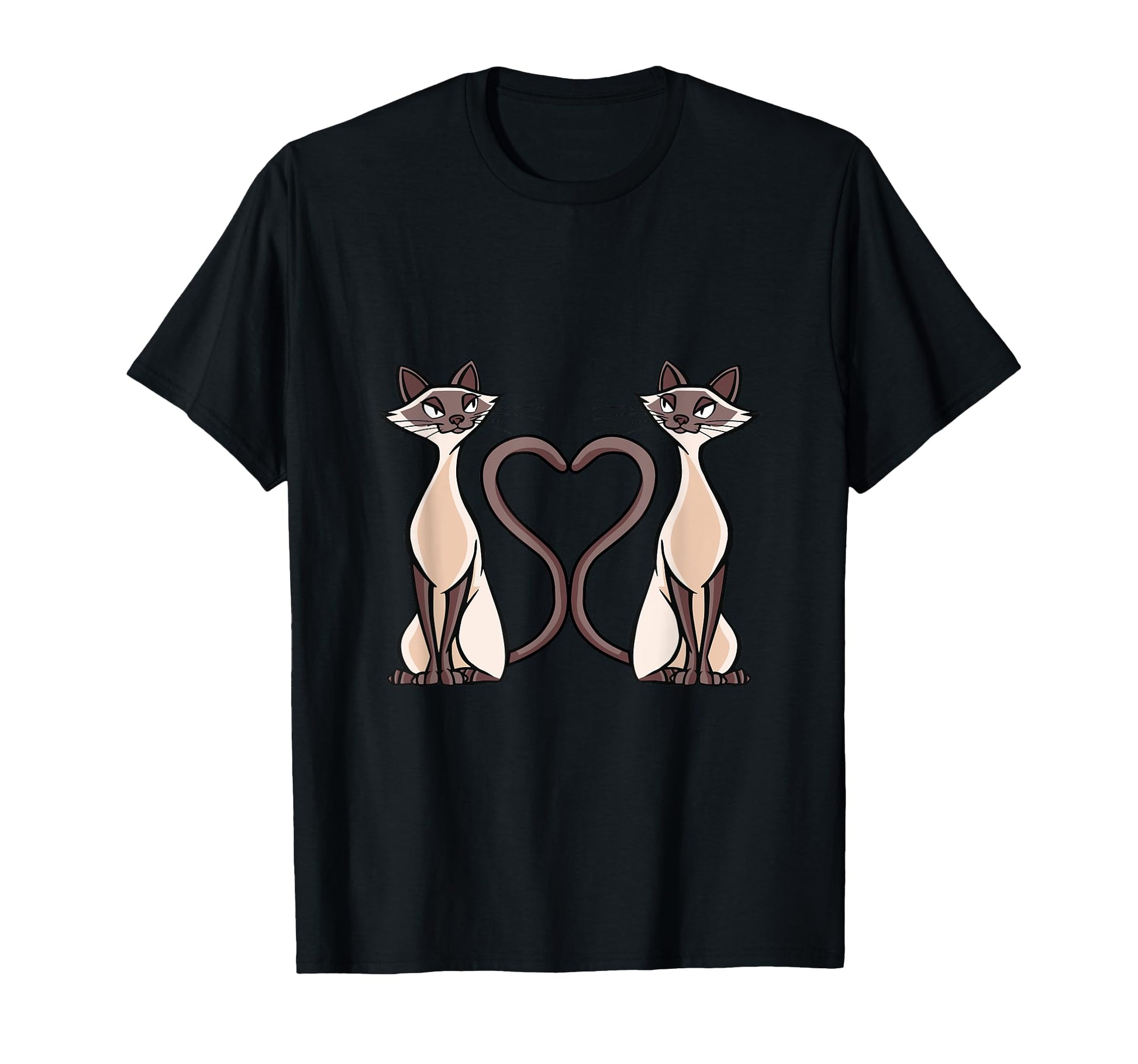 Siam Cat Heart Cat Lovers And T-Shirt - Fun Novelty Design for Adults - T-Shirt, Sweatshirt, Hoodie