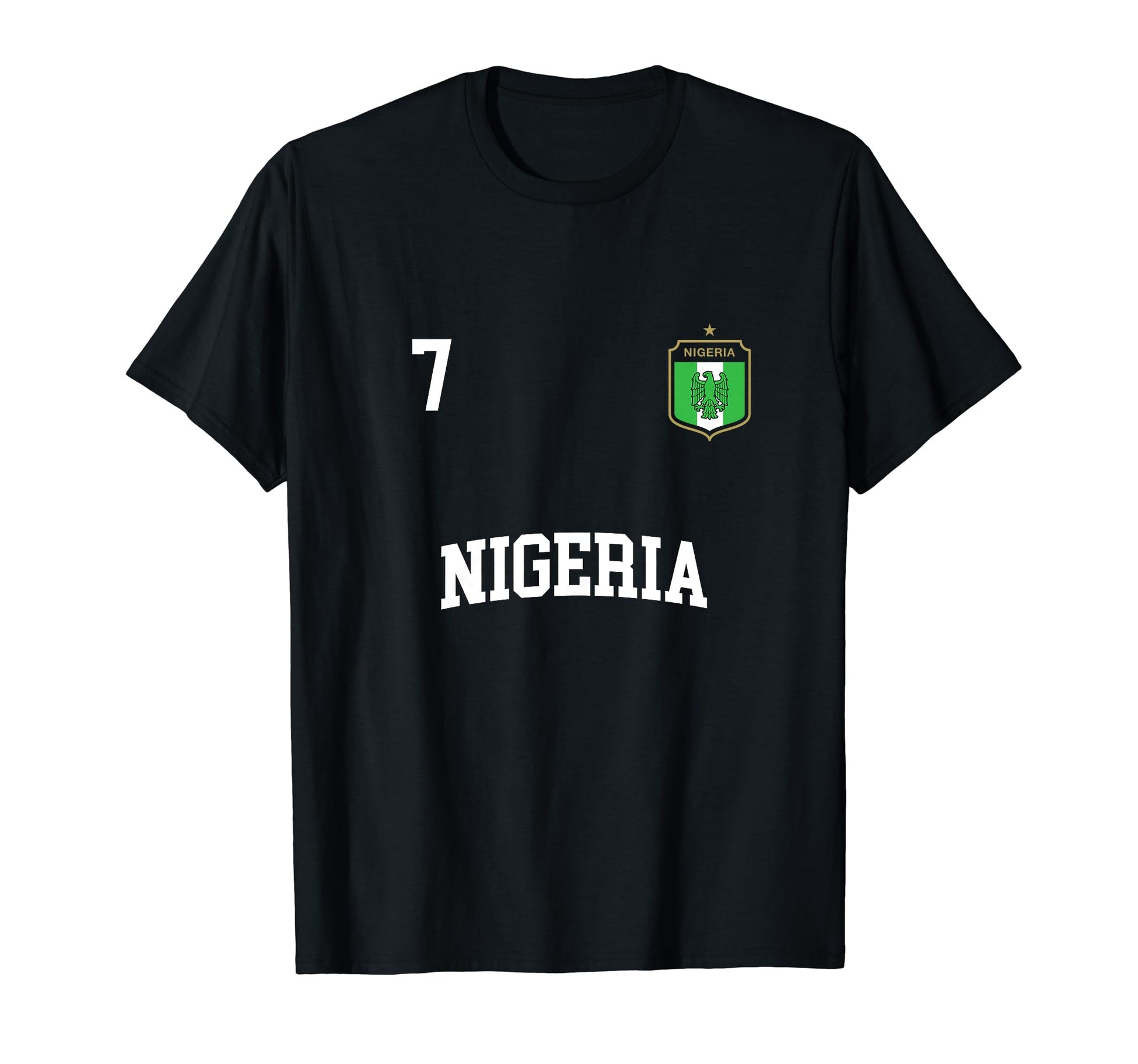 Nigeria Football 7 Back Nigerian T-Shirt - Minimalist Print for Adults - T-Shirt, Sweatshirt, Hoodie