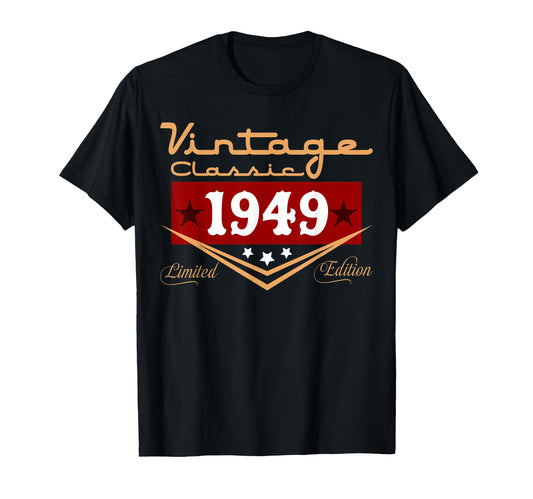 77Th Birthday Decorations 1949 77 T-Shirt - Fun Novelty Design Unisex - T-Shirt, Sweatshirt, Hoodie