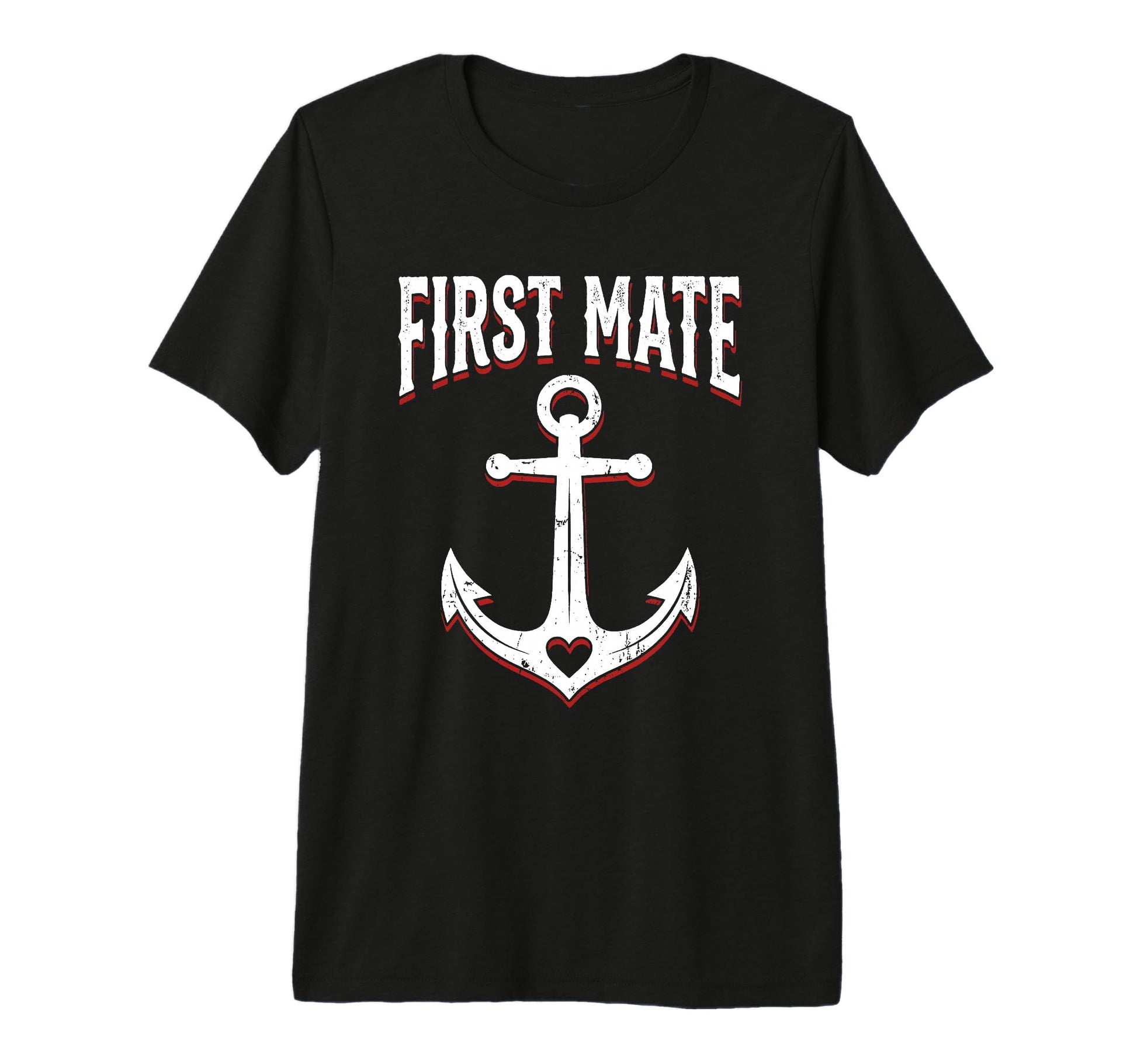 Captain And First Mate Matching T-Shirt - Casual Everyday Wear for Adults - T-Shirt, Sweatshirt, Hoodie